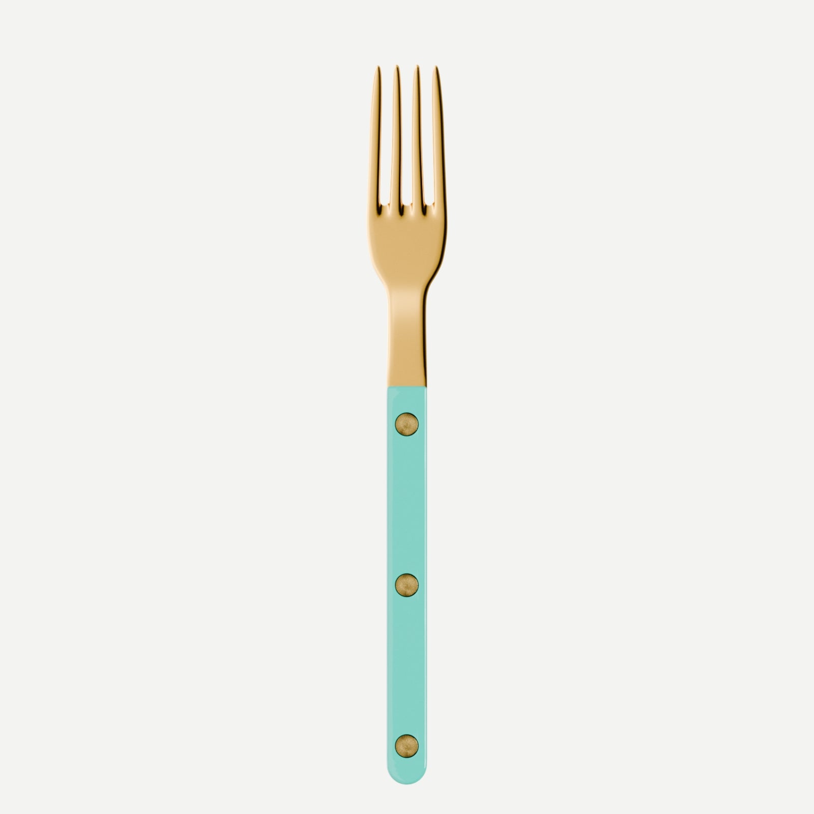 Bistrot Gold Solid, Turquoise - Small fork