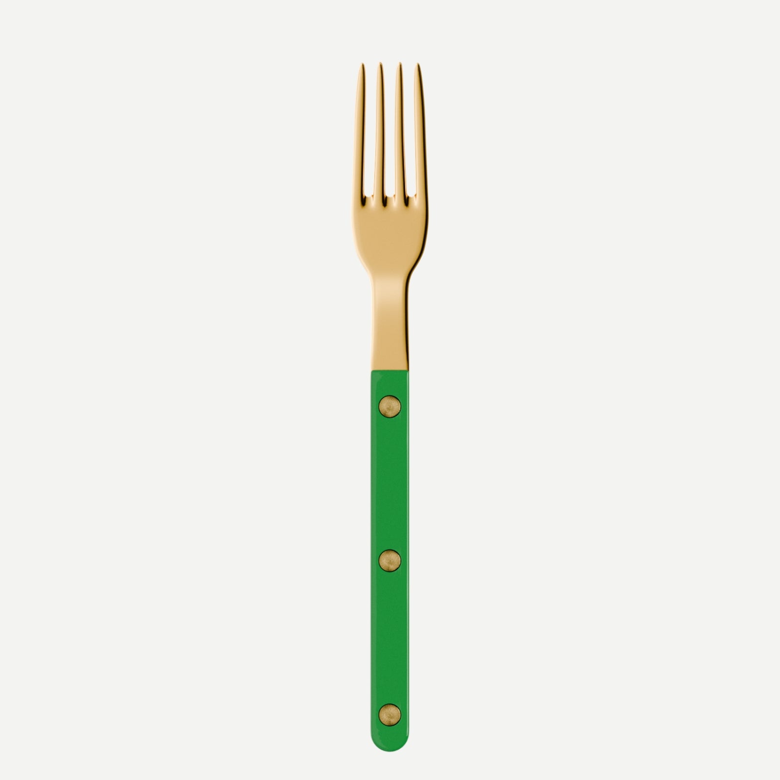 Bistrot Gold color Solid, Garden green - Small fork