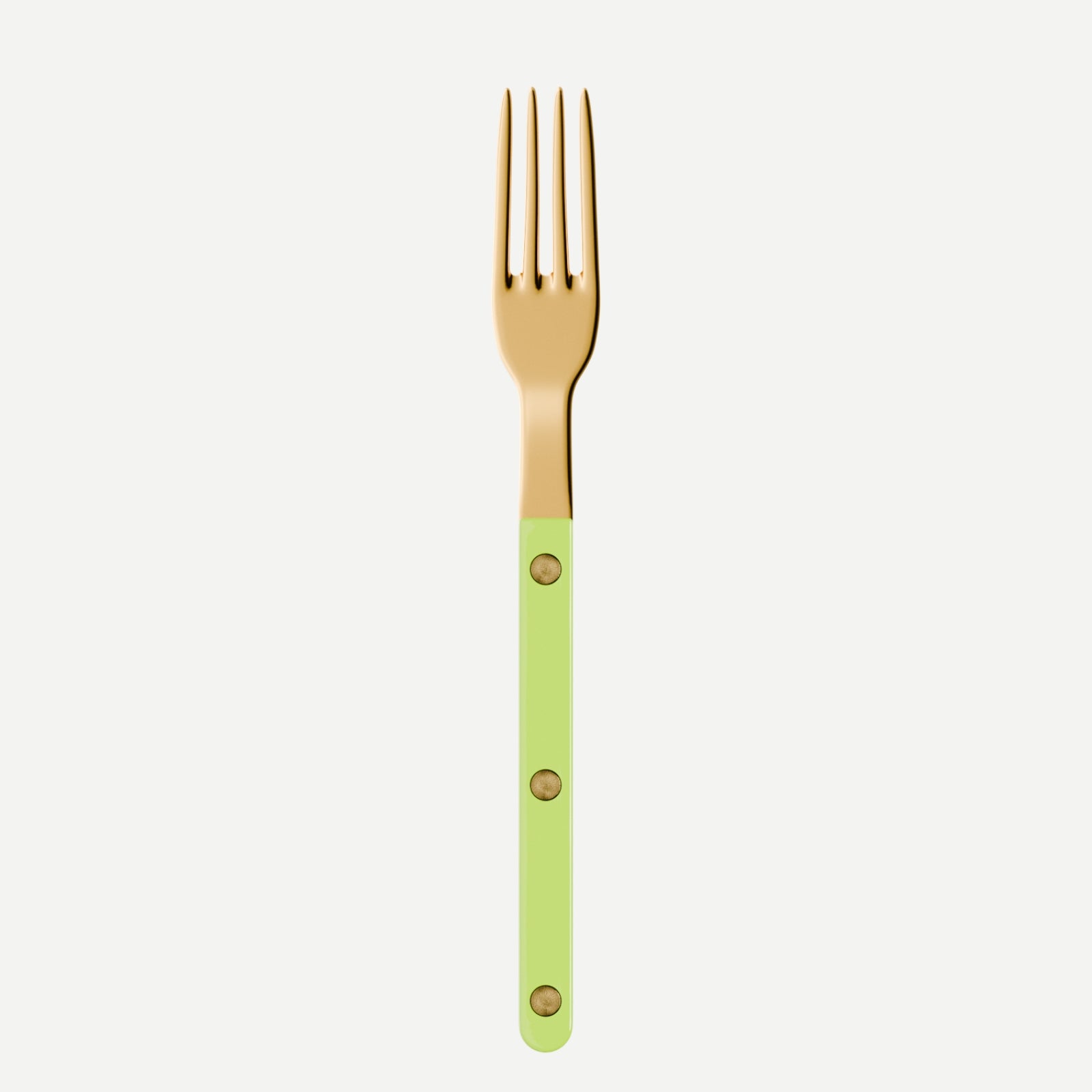 Bistrot Gold color Solid, Lime - Small fork