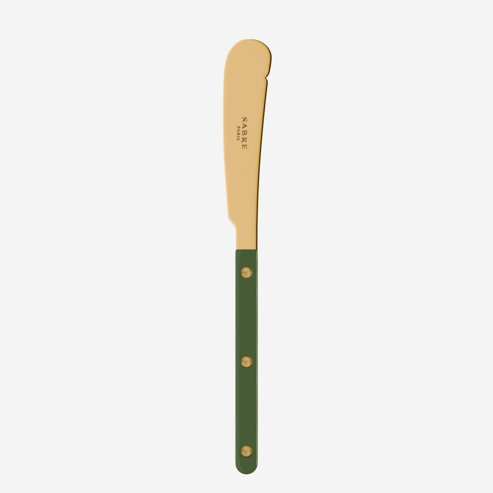 Bistrot Gold Solid, Green - Butter knife