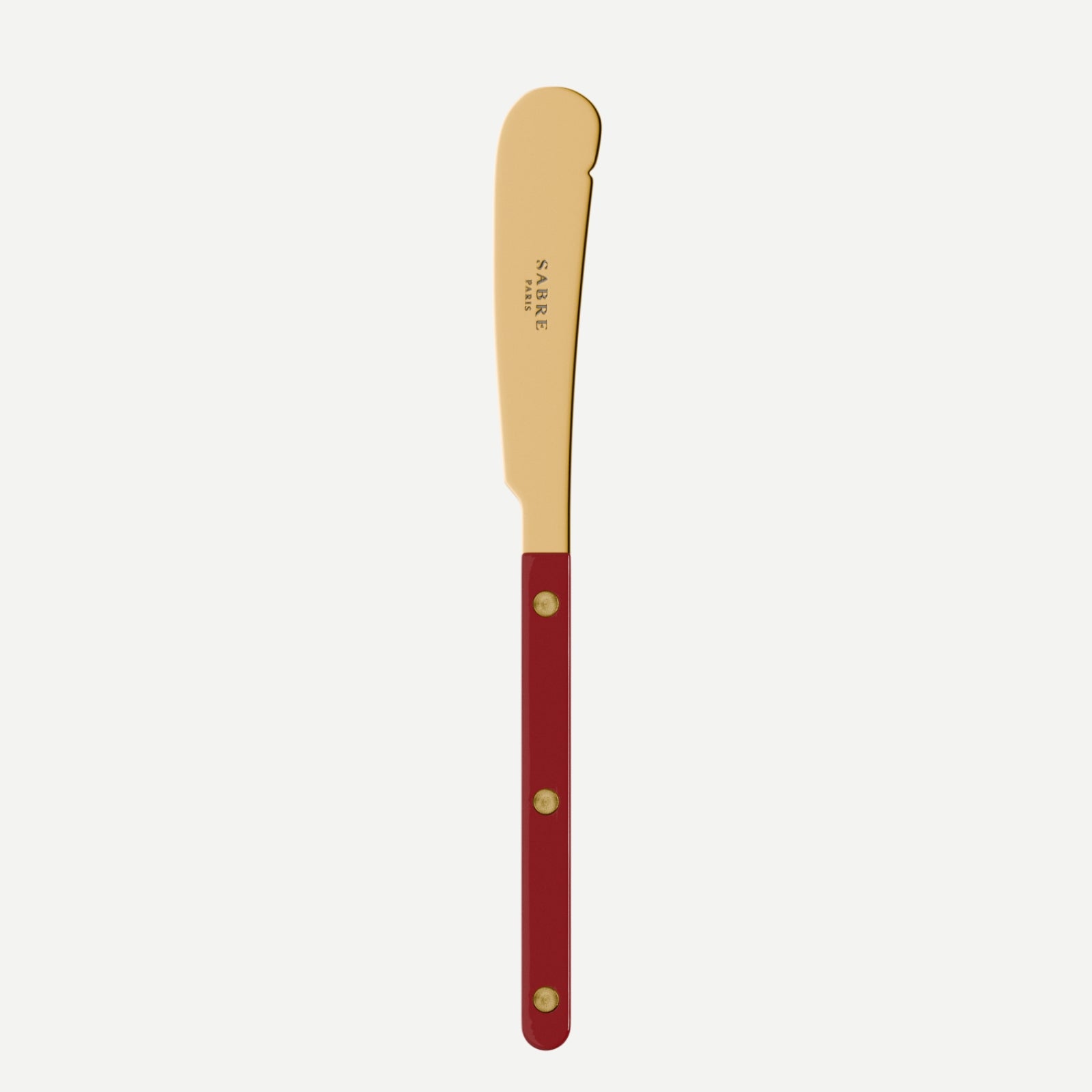 Bistrot Gold Solid, Burgundy - Butter knife