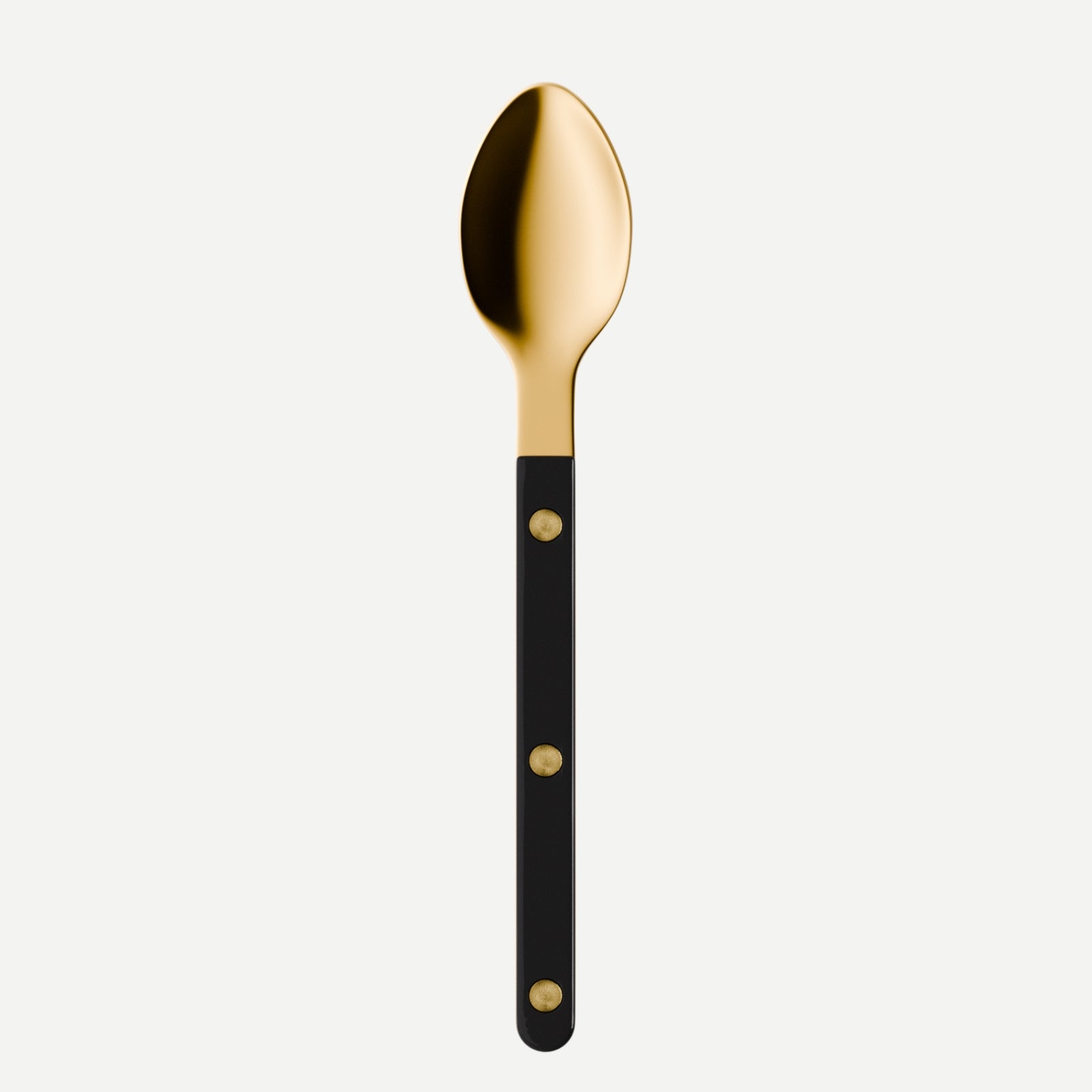 Bistrot Gold color Solid, Black - Espresso spoon