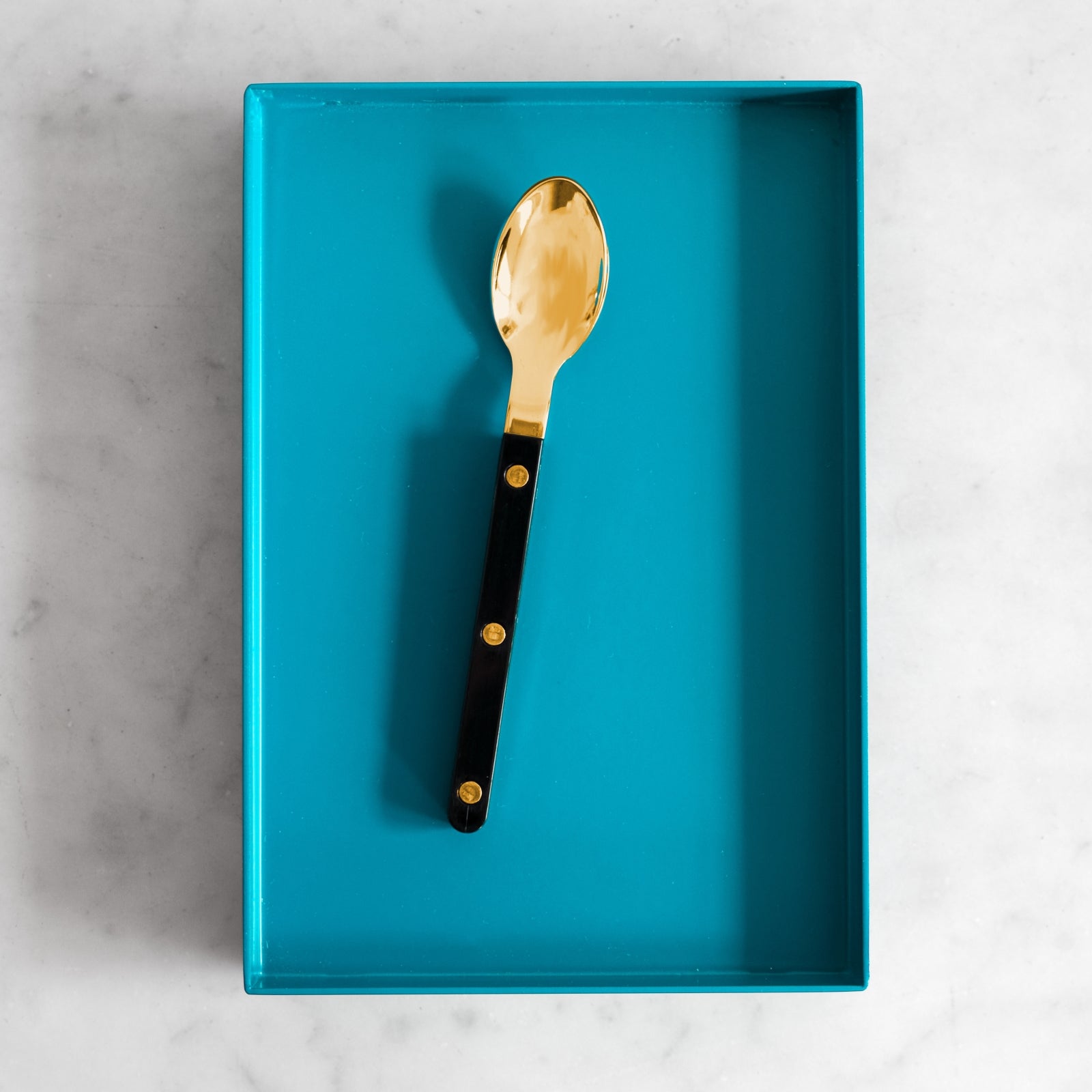 Bistrot Gold Solid, Black - Espresso spoon