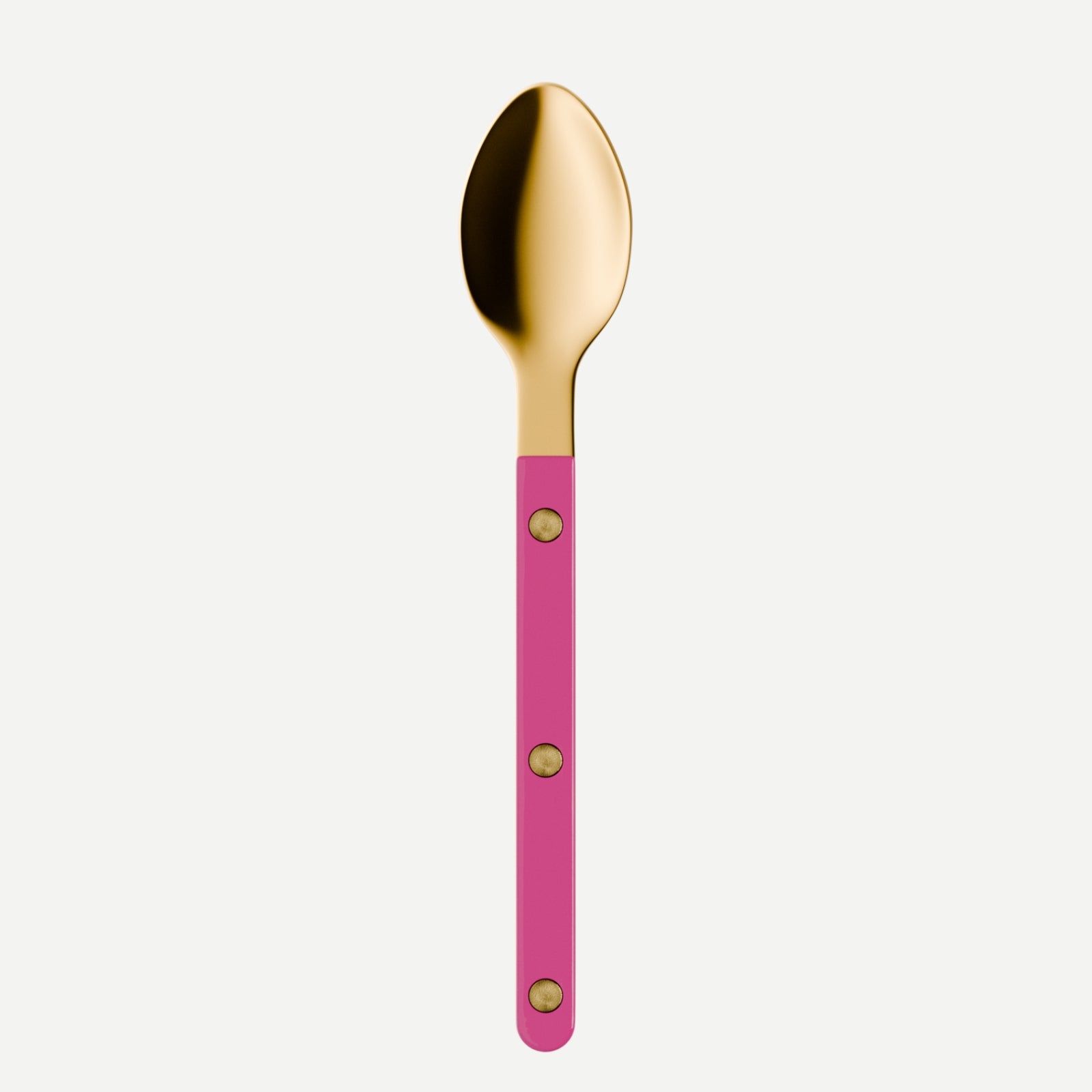 Bistrot Gold Solid, Raspberry - Espresso spoon
