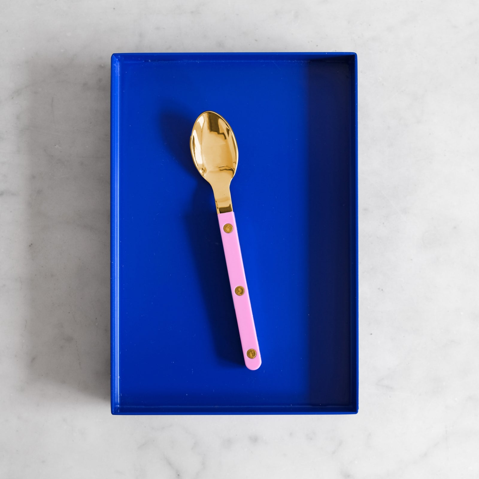 Bistrot Gold Solid, Pink - Espresso spoon