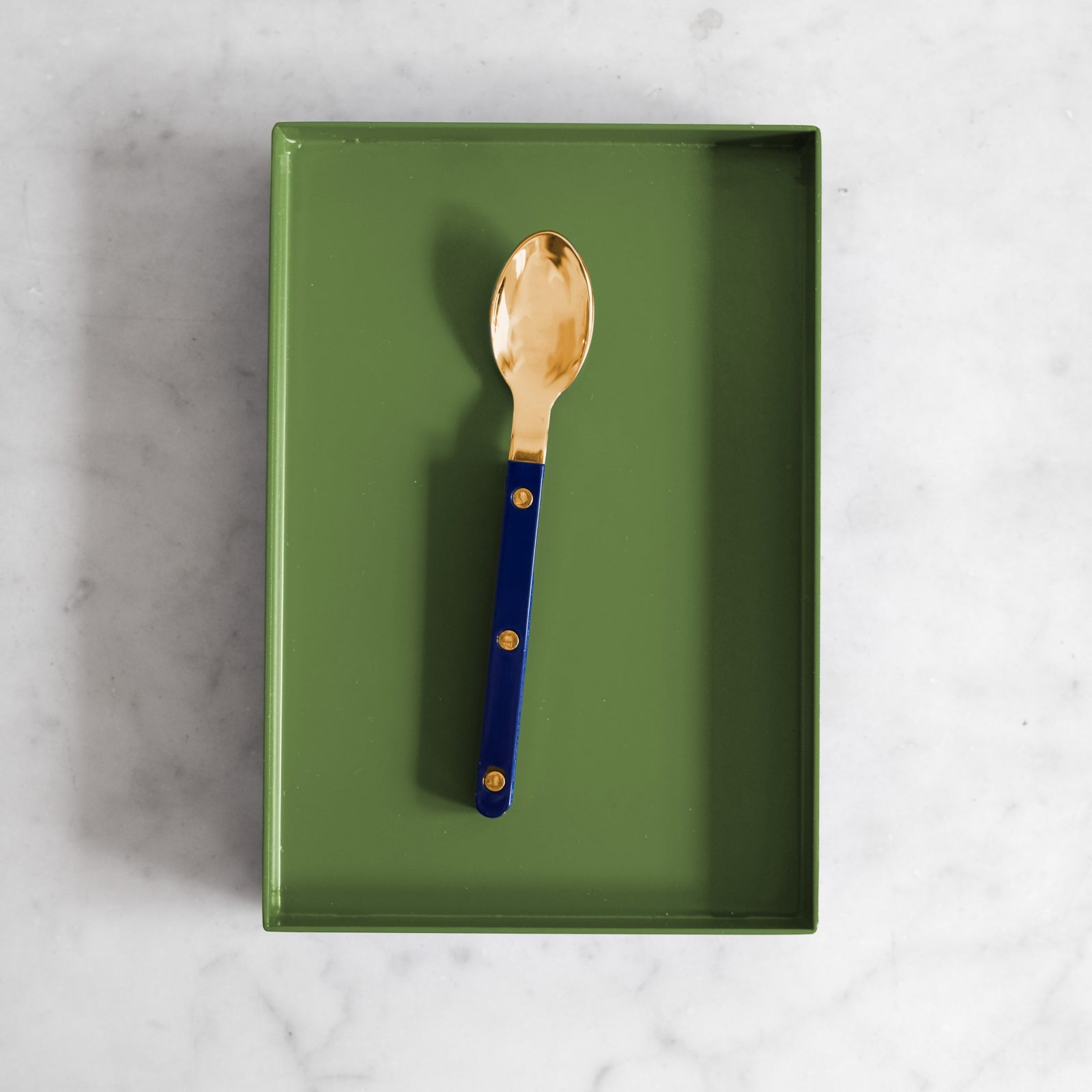Bistrot Gold Solid, Navy blue - Espresso spoon