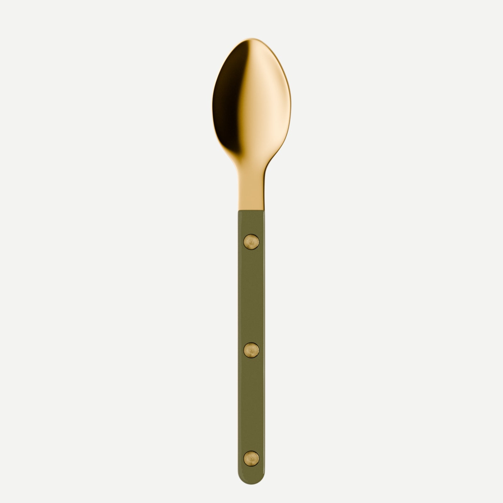 Bistrot Gold Solid, Green fern - Espresso spoon