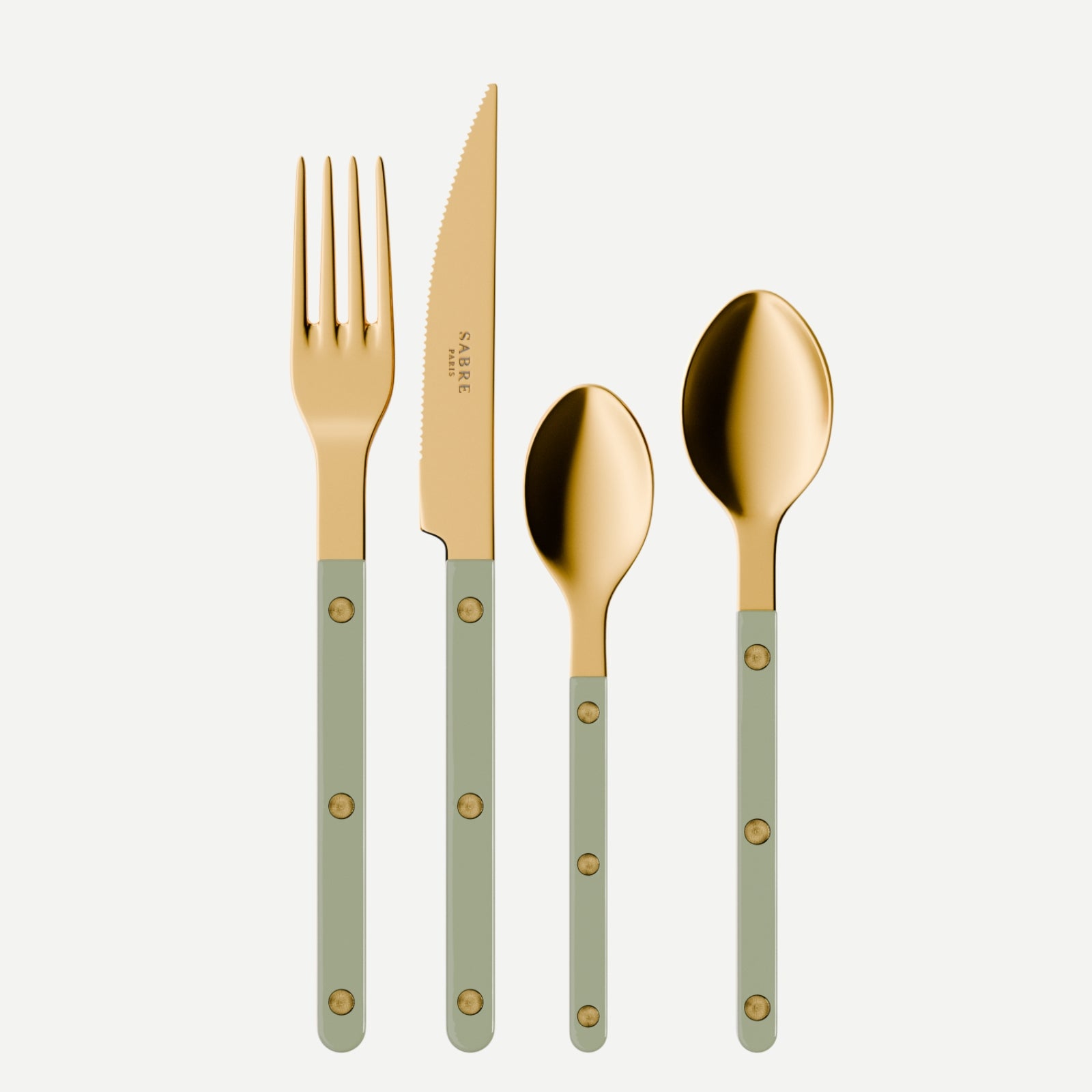 Bistrot Gold Solid, Asparagus - 4 pieces cutlery set