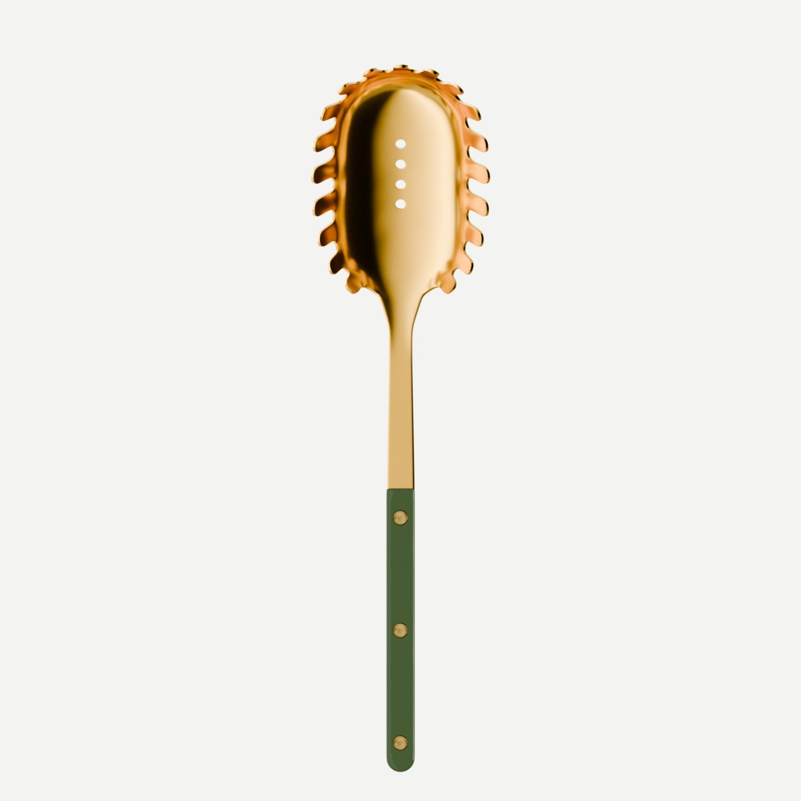 Bistrot Gold Solid, Green - Spaghetti spoon