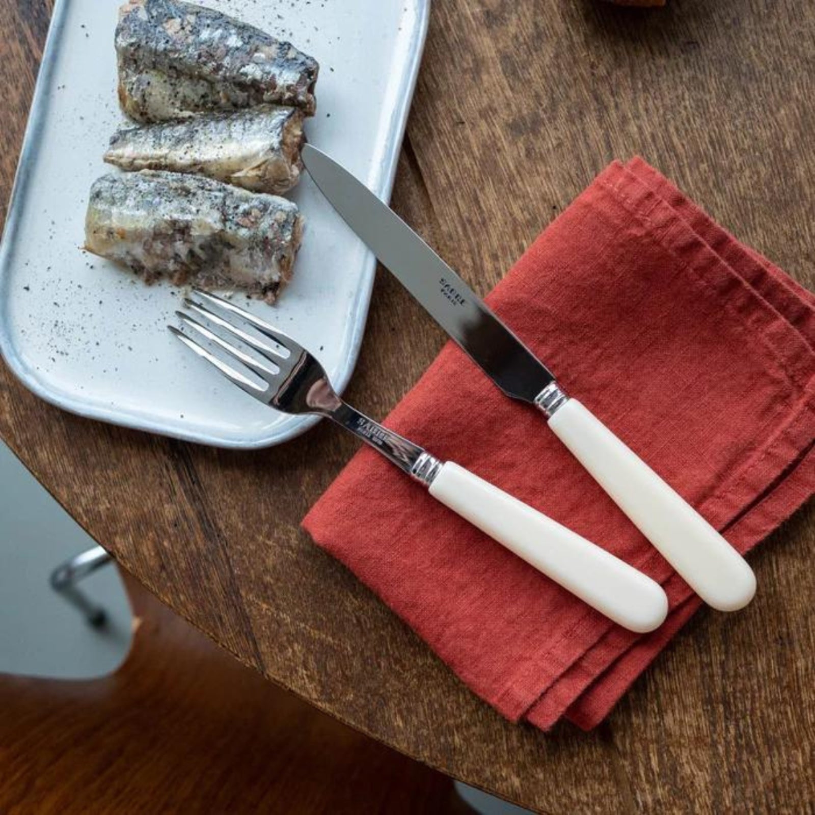 Pop unis, Ivory - 4 pieces cutlery set