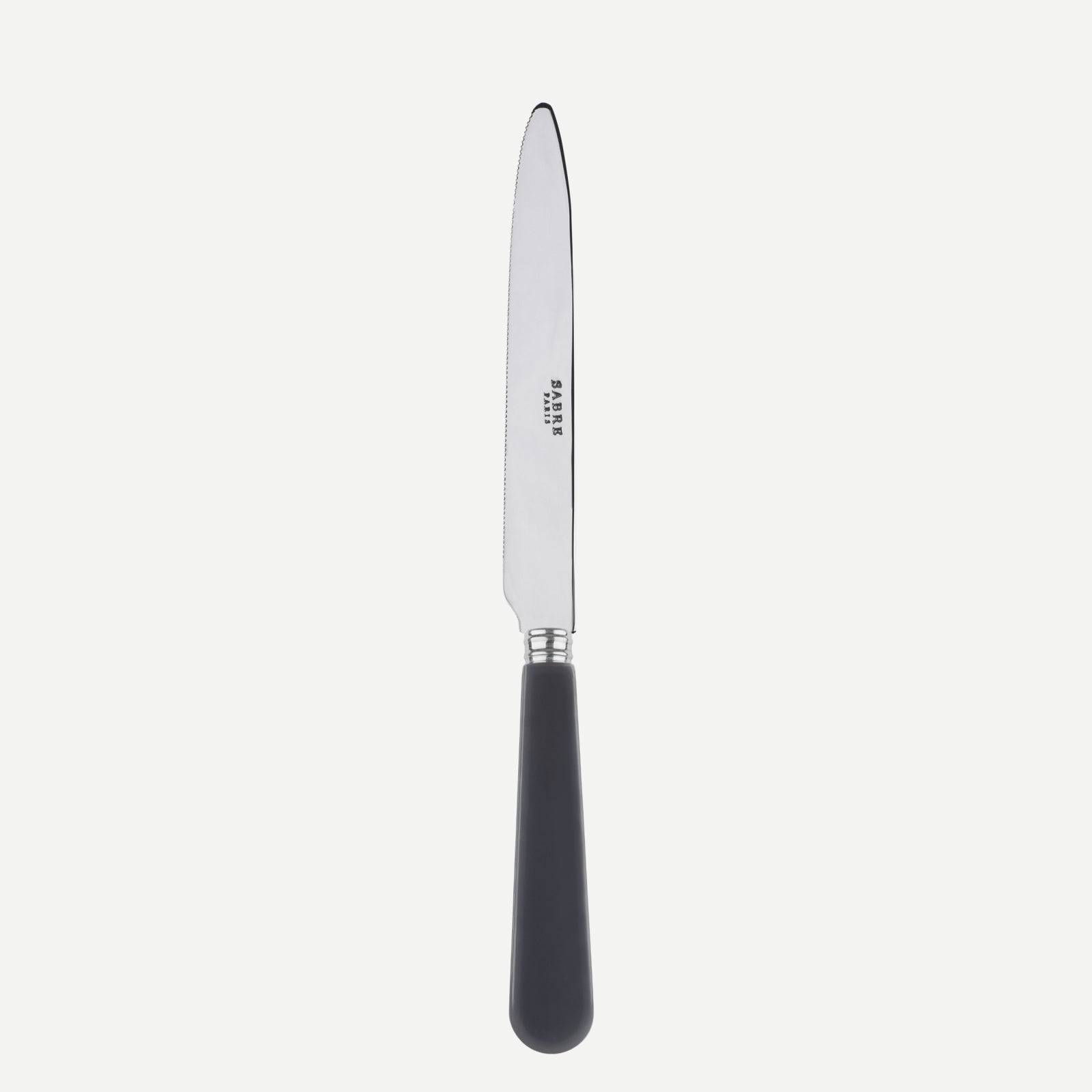 Duo, Dark grey - Serrated dinner knife blade