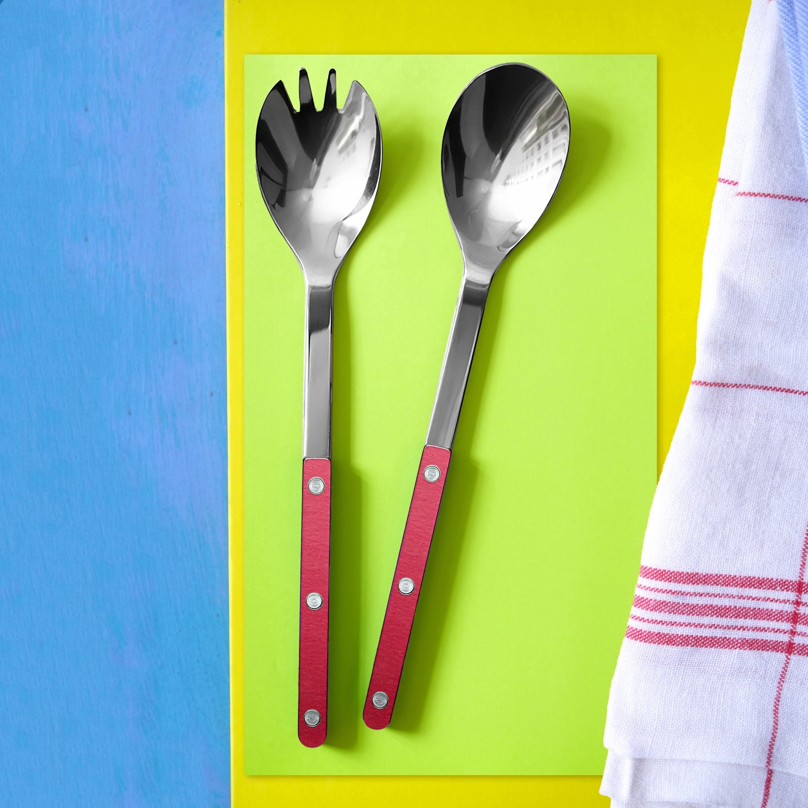 Bistrot Pearly, Red - Salad cutlery set