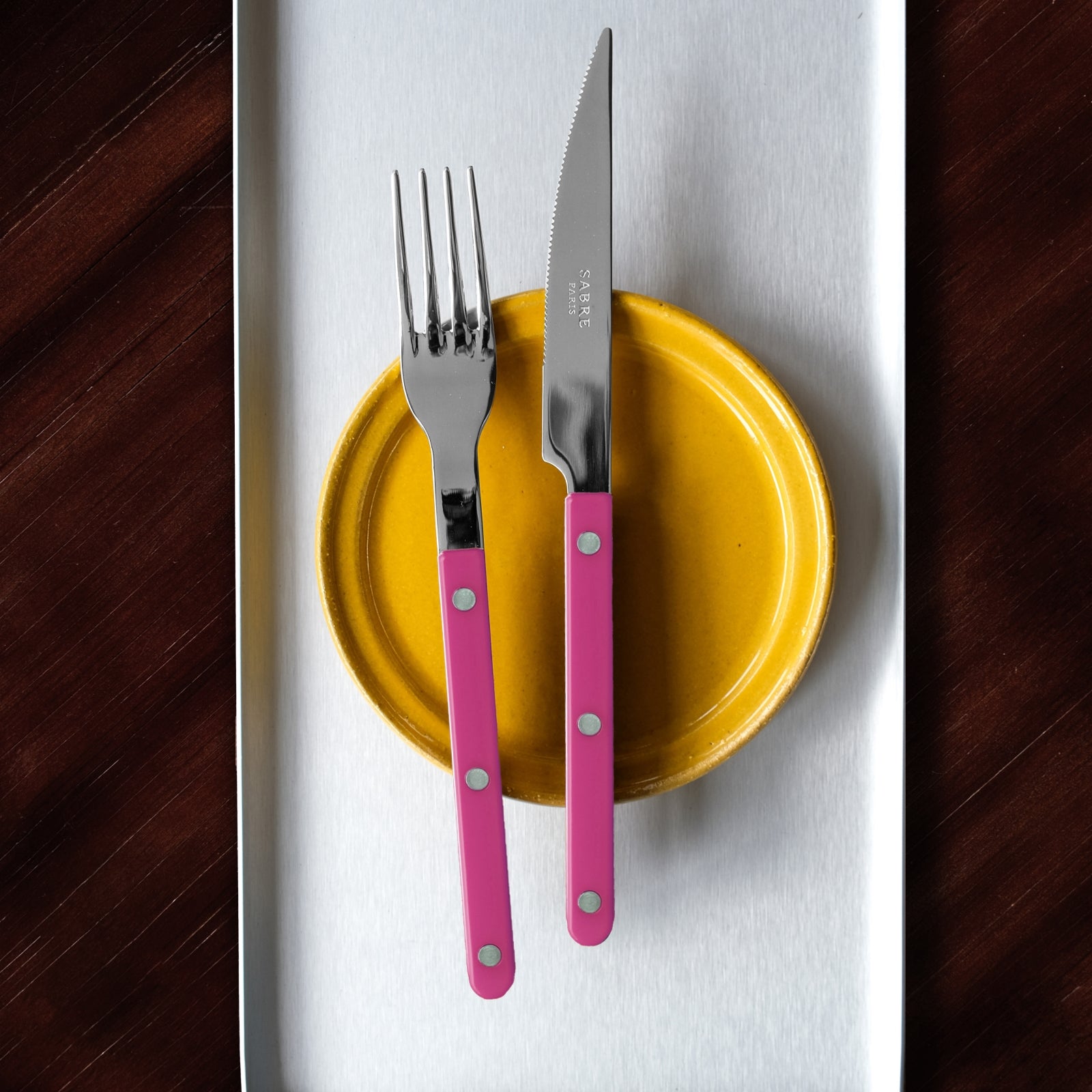 Bistrot Solid, Raspberry - Dinner knife
