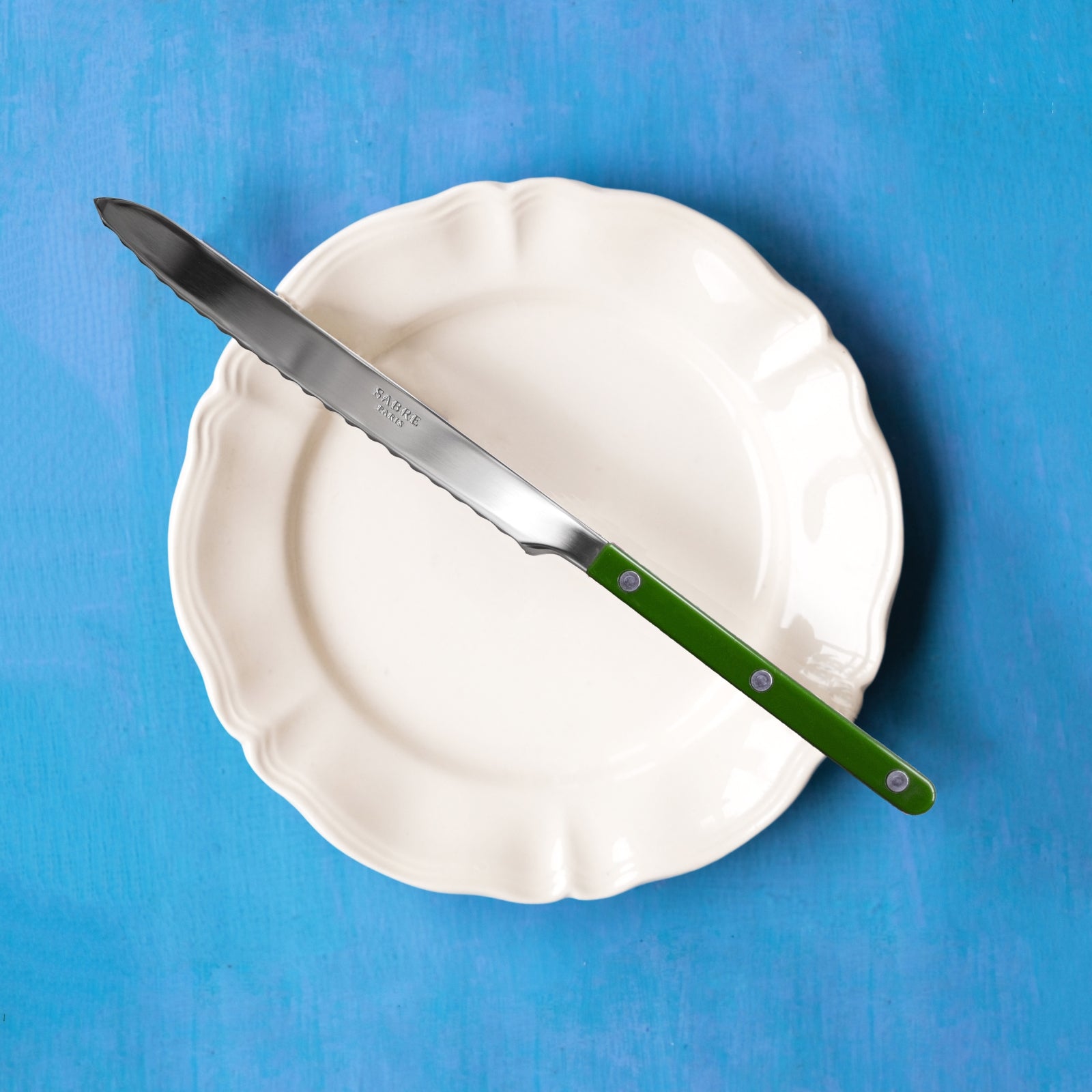 Bistrot Solid, Green - Bread knife