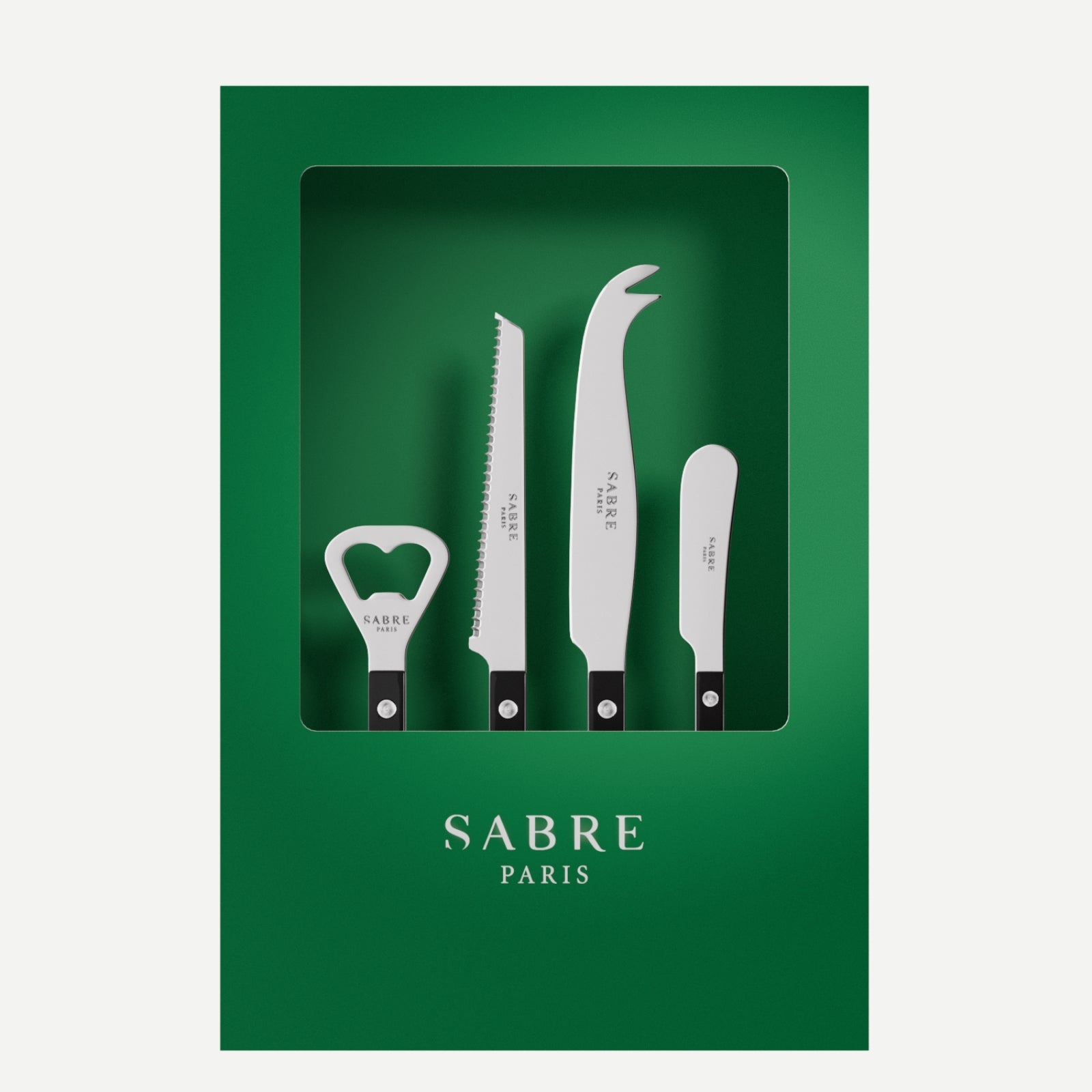 Bistrot Solid, Black - Box of Aperitif Set