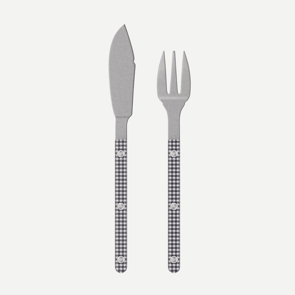 Bistrot Vintage Gingham, Black