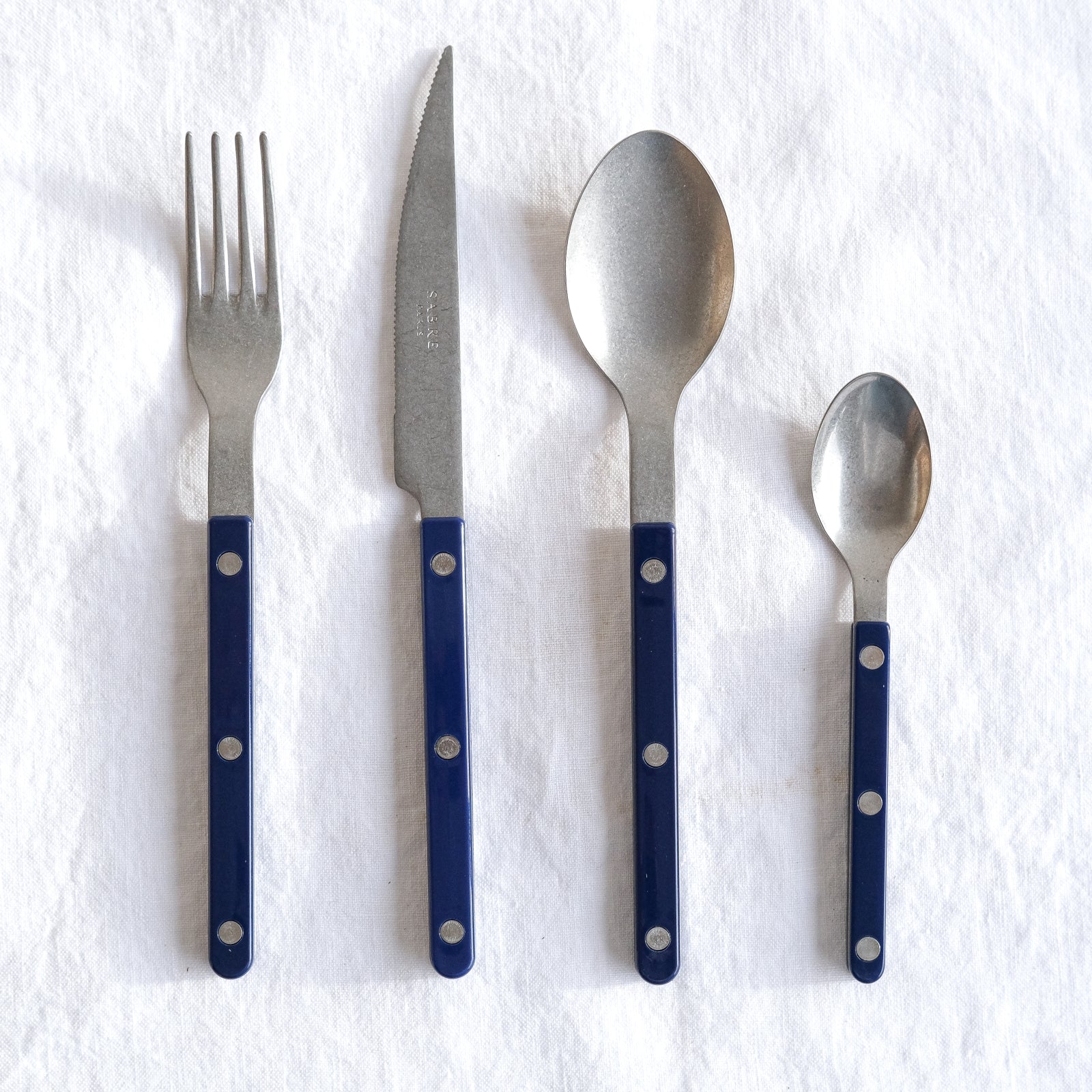 Bistrot Vintage Uni,Bleu marine