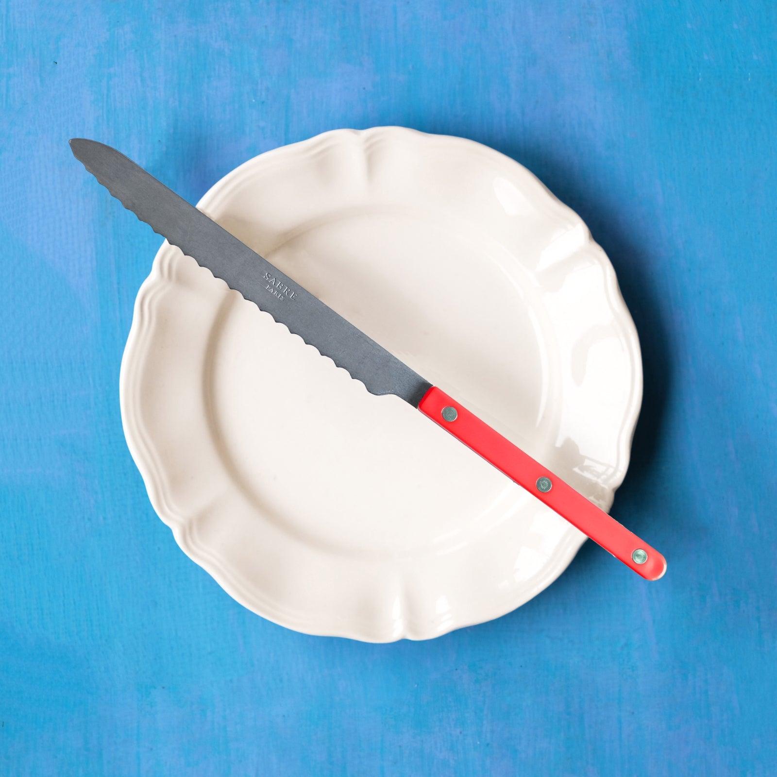Bistrot Vintage Solid, Red - Bread knife