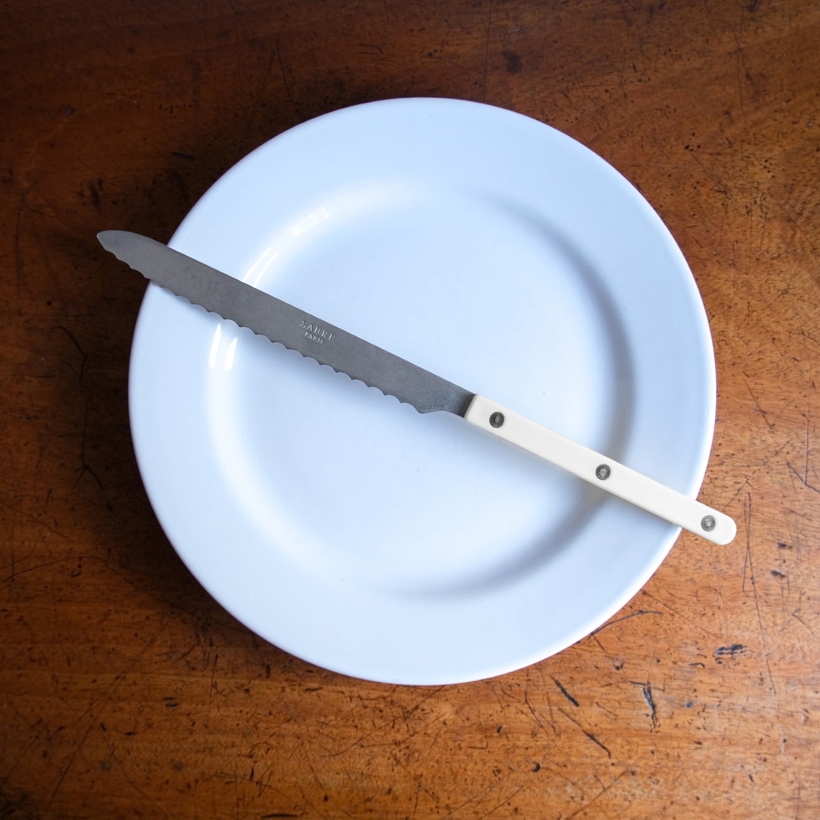 Bistrot Vintage Solid, White - Bread knife