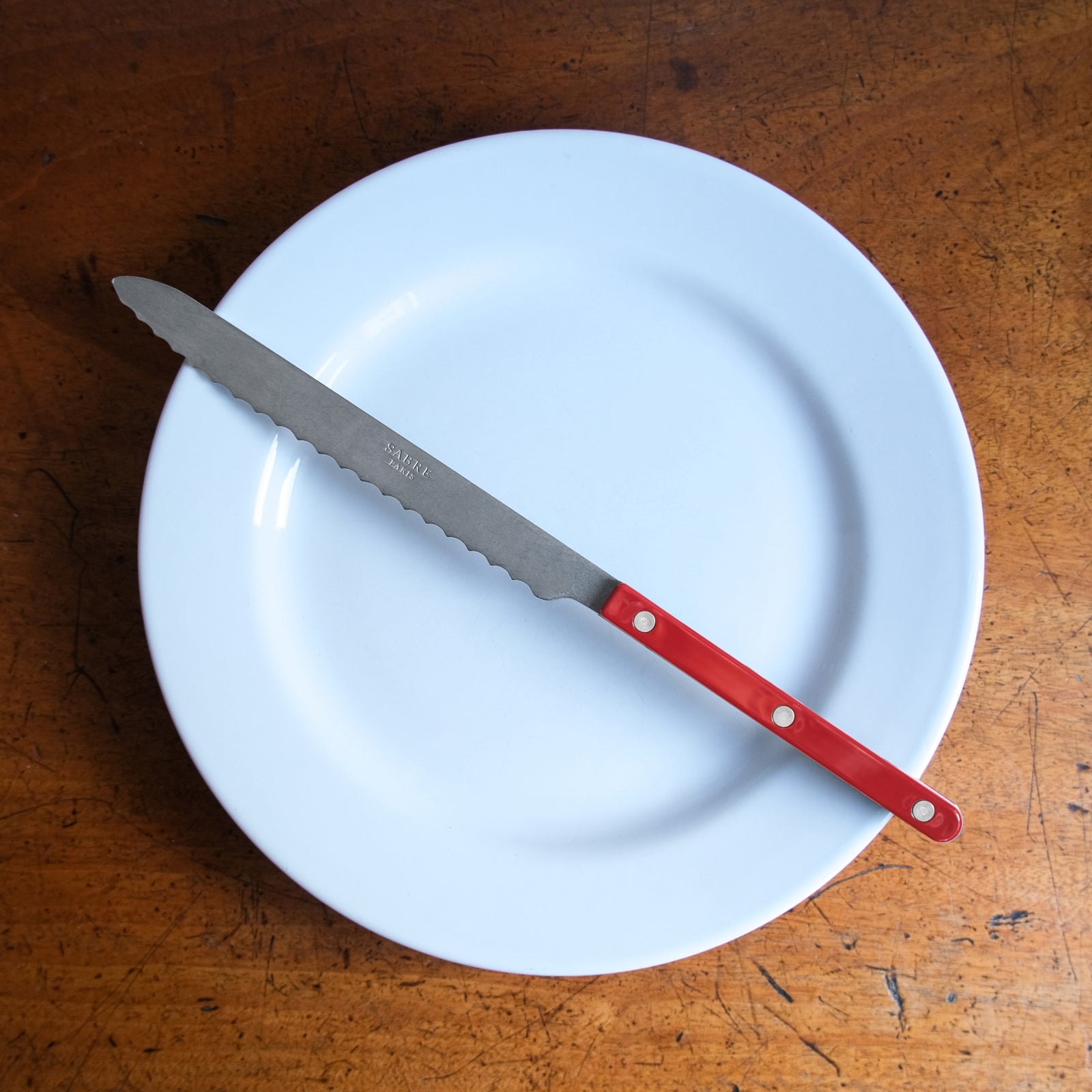 Bistrot Vintage Solid, Burgundy - Bread knife