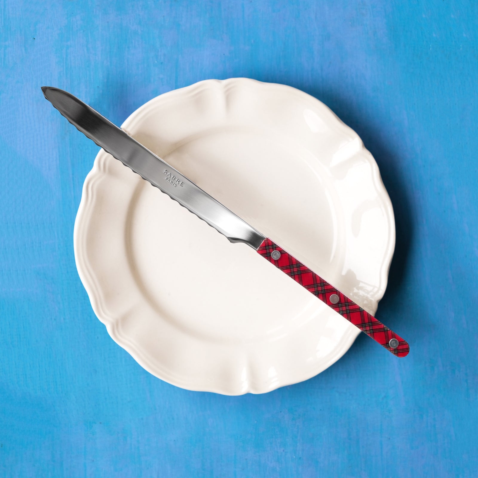 Bistrot Tartan, Red - Bread knife
