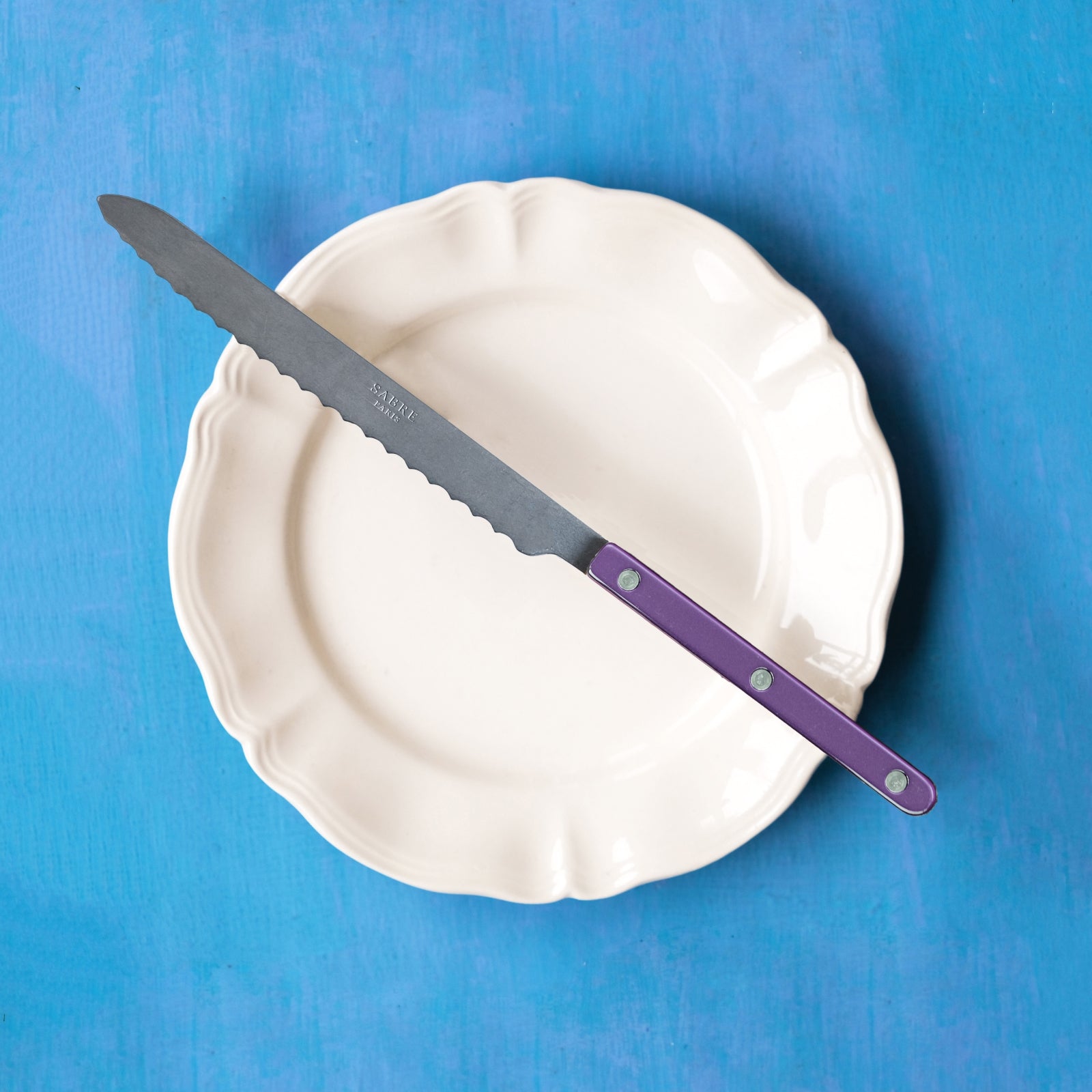 Bistrot Vintage Pearly, Purple - Bread knife
