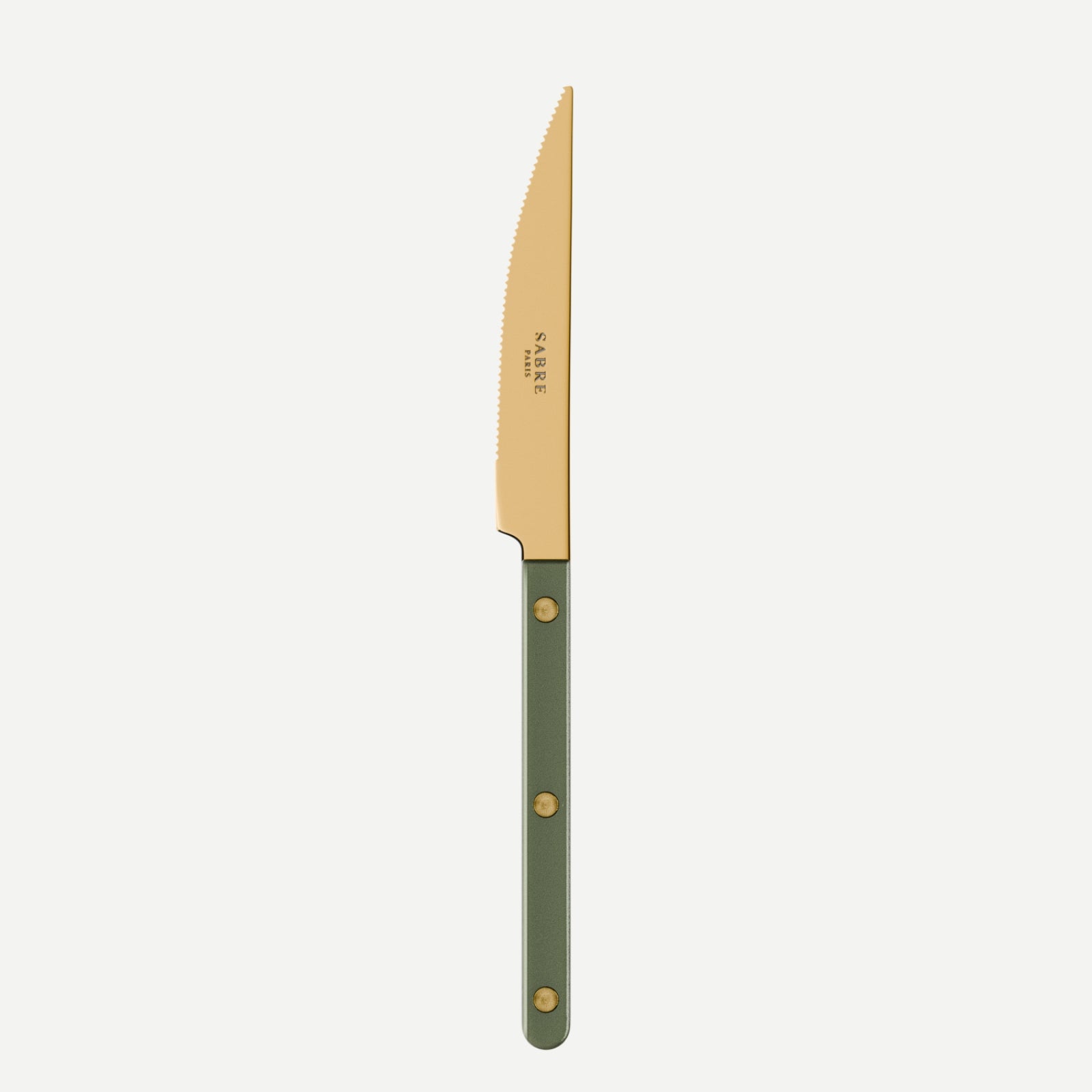 Bistrot Gold Pearly, Dark green - Dinner knife