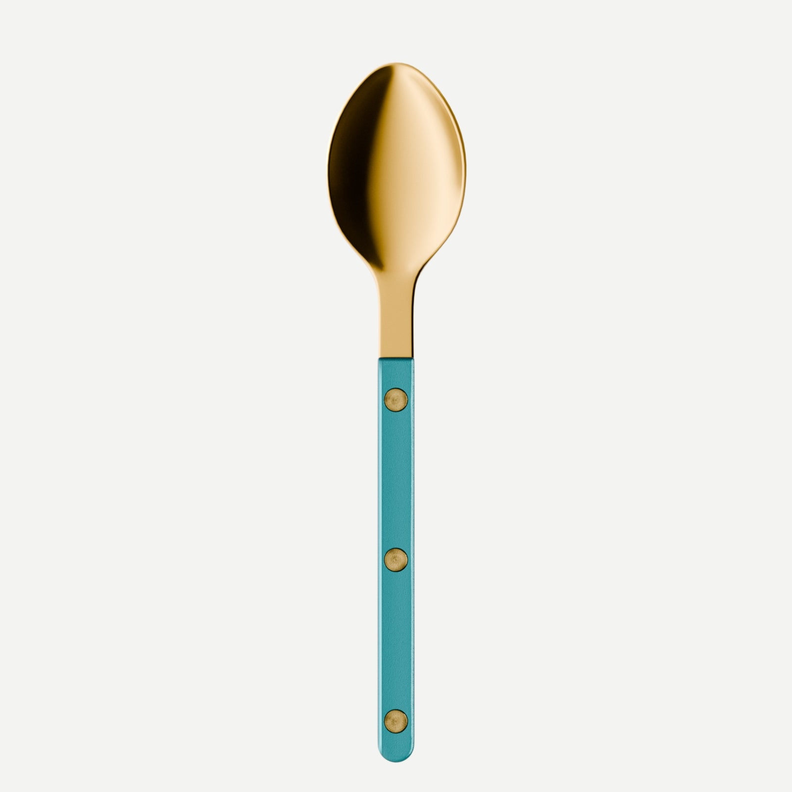 Bistrot Gold Pearly, Turquoise - Dessert spoon