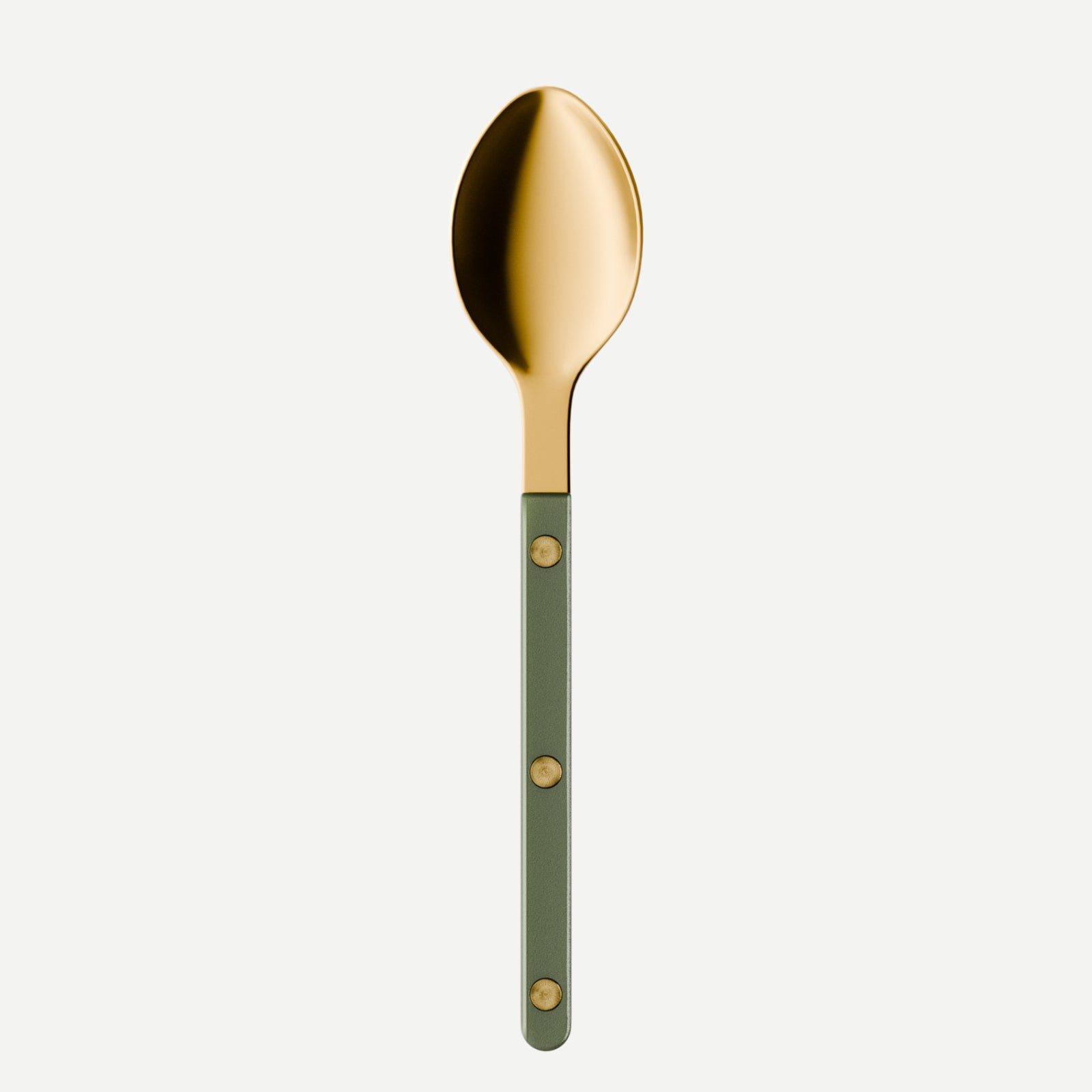 Bistrot Gold Pearly, Dark green - Dessert spoon