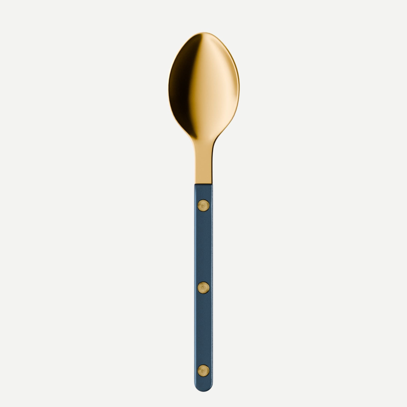 Bistrot Gold Pearly, Steel blue - Dessert spoon