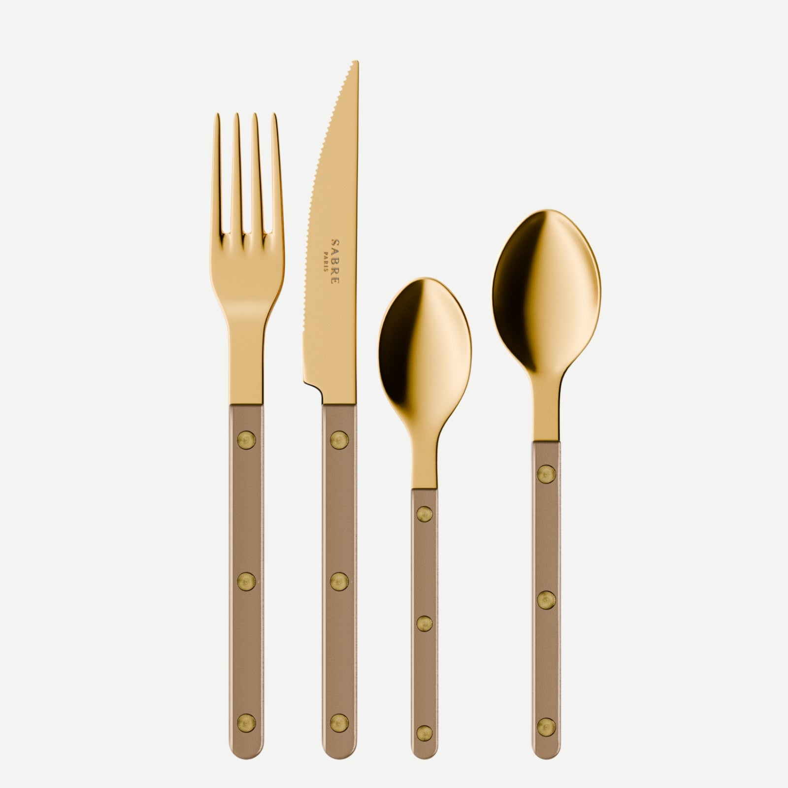 Bistrot Gold Pearly, Caramel - 24 pieces cutlery set