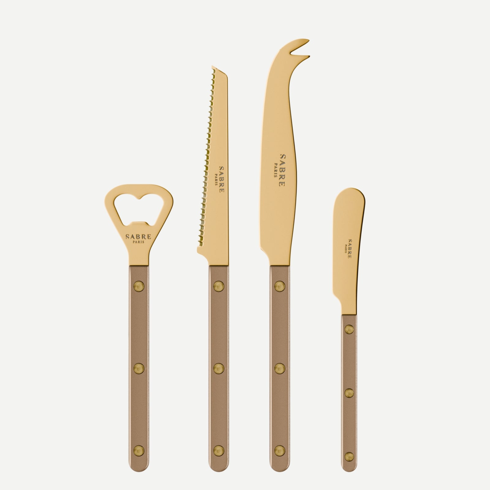 Bistrot Gold Pearly, Caramel - Bistrot aperitif set