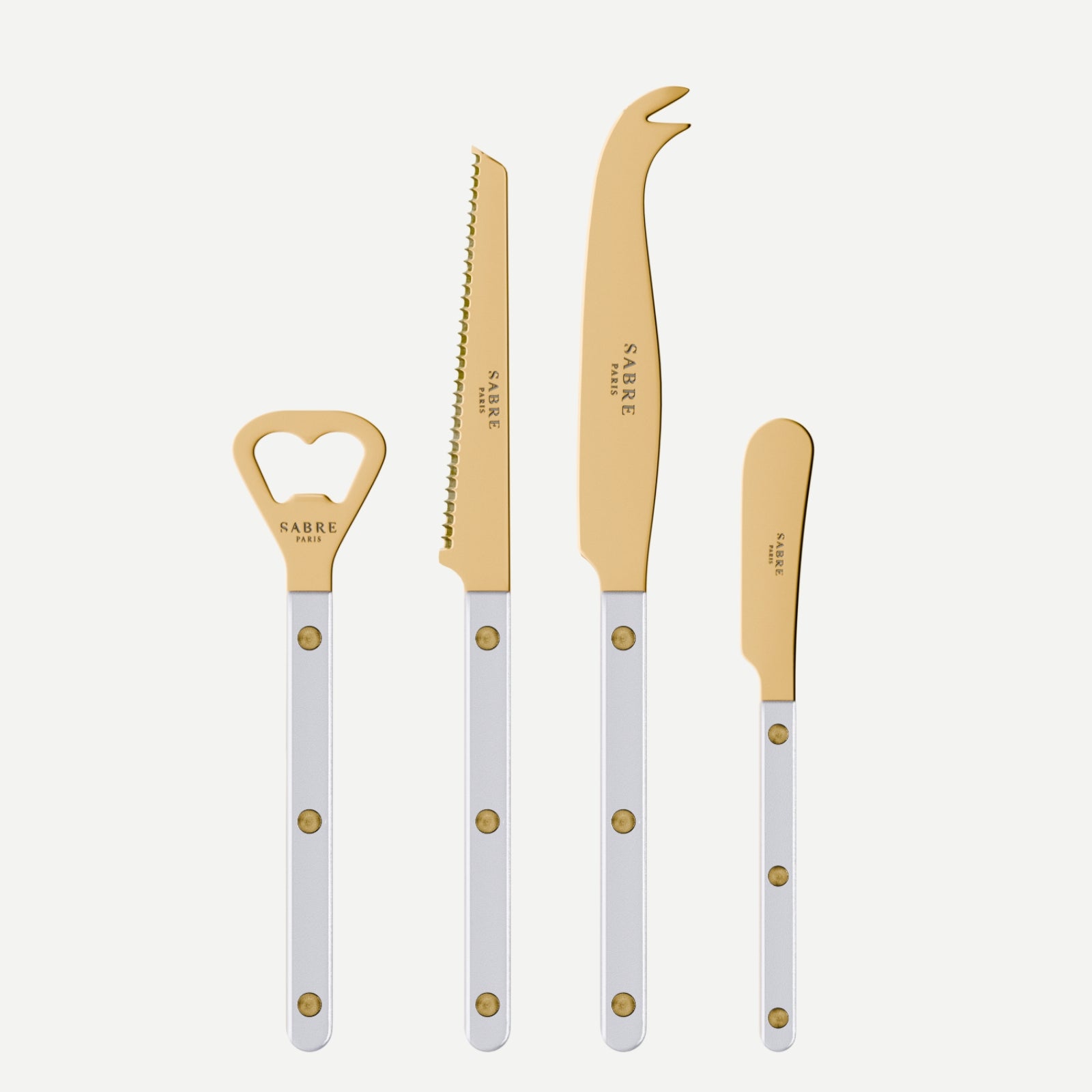 Bistrot Gold Pearly, White - Bistrot aperitif set