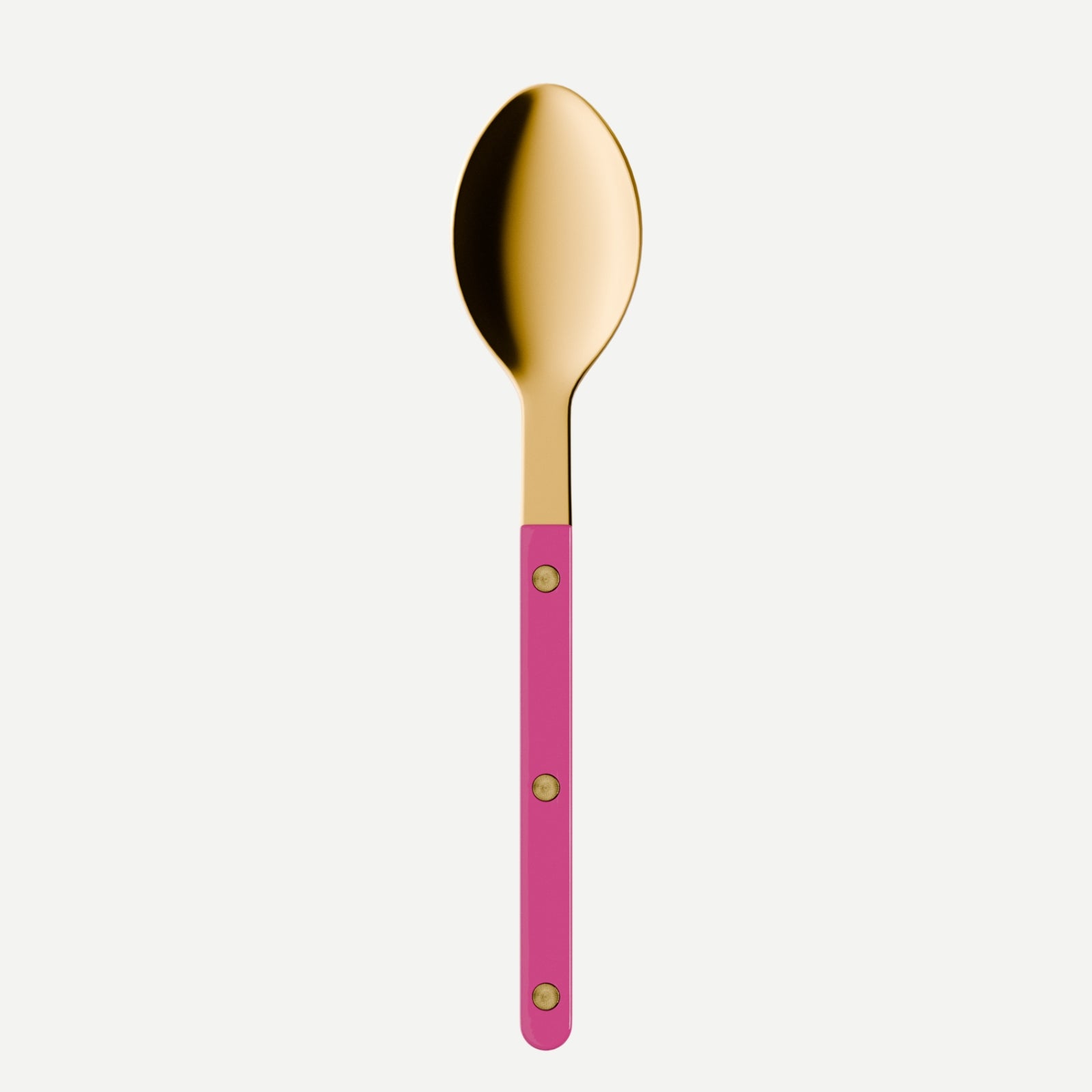 Bistrot Gold color Solid, Raspberry - Soup spoon - Sabre UK