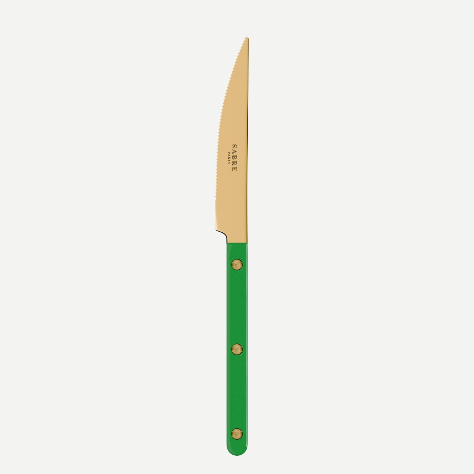 Bistrot Gold Solid, Garden green - Dinner knife