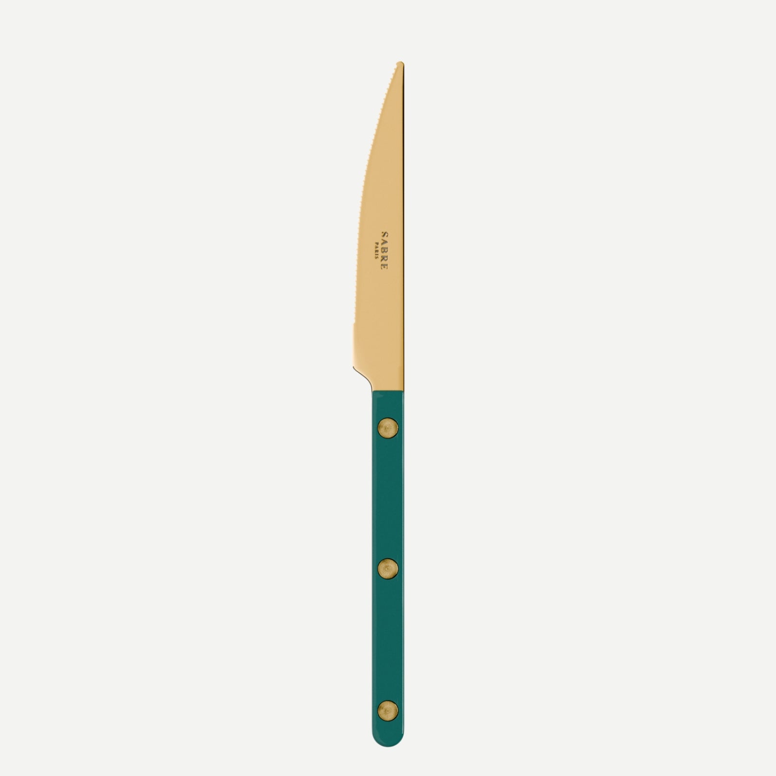 Bistrot Gold Solid, Aquamarine - Dessert knife