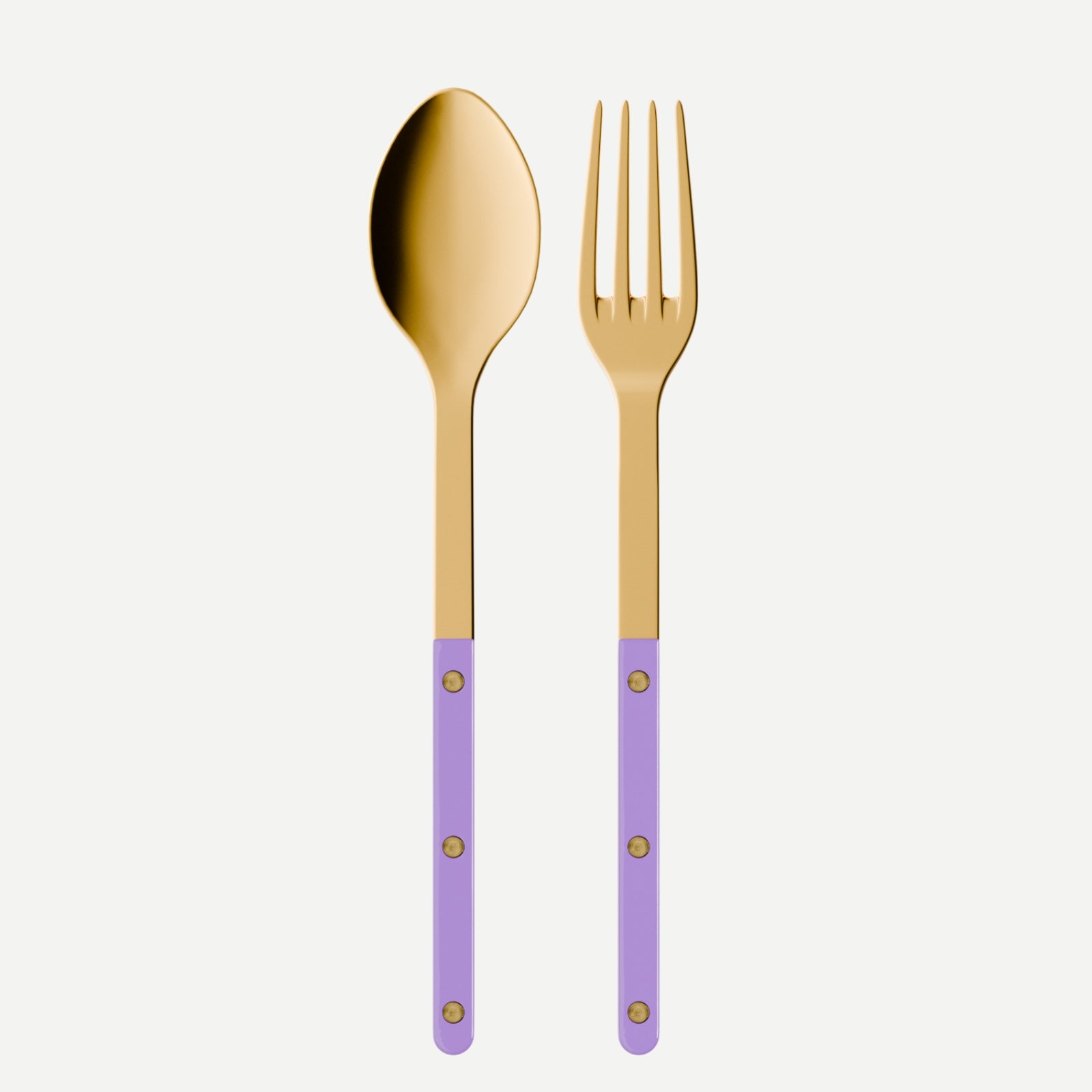 Bistrot Gold Solid, Purple - Serving set