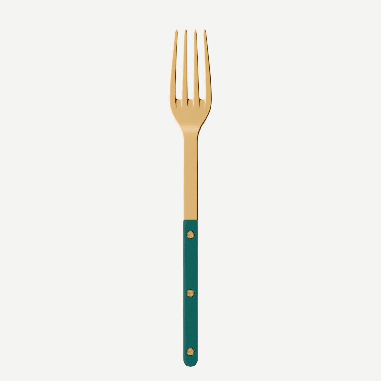 Bistrot Gold Solid, Aquamarine - Serving fork
