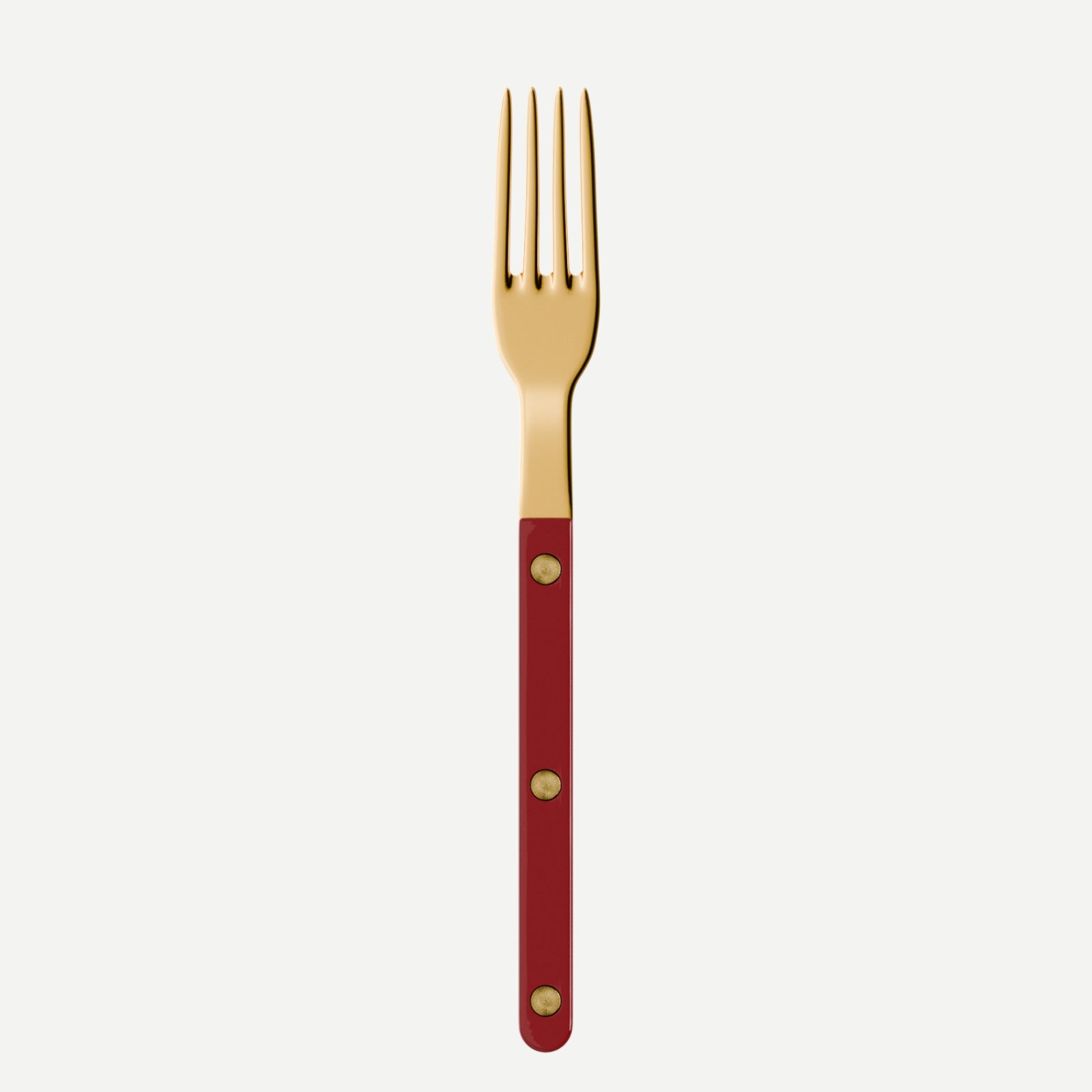 Bistrot Gold Solid, Burgundy - Small fork