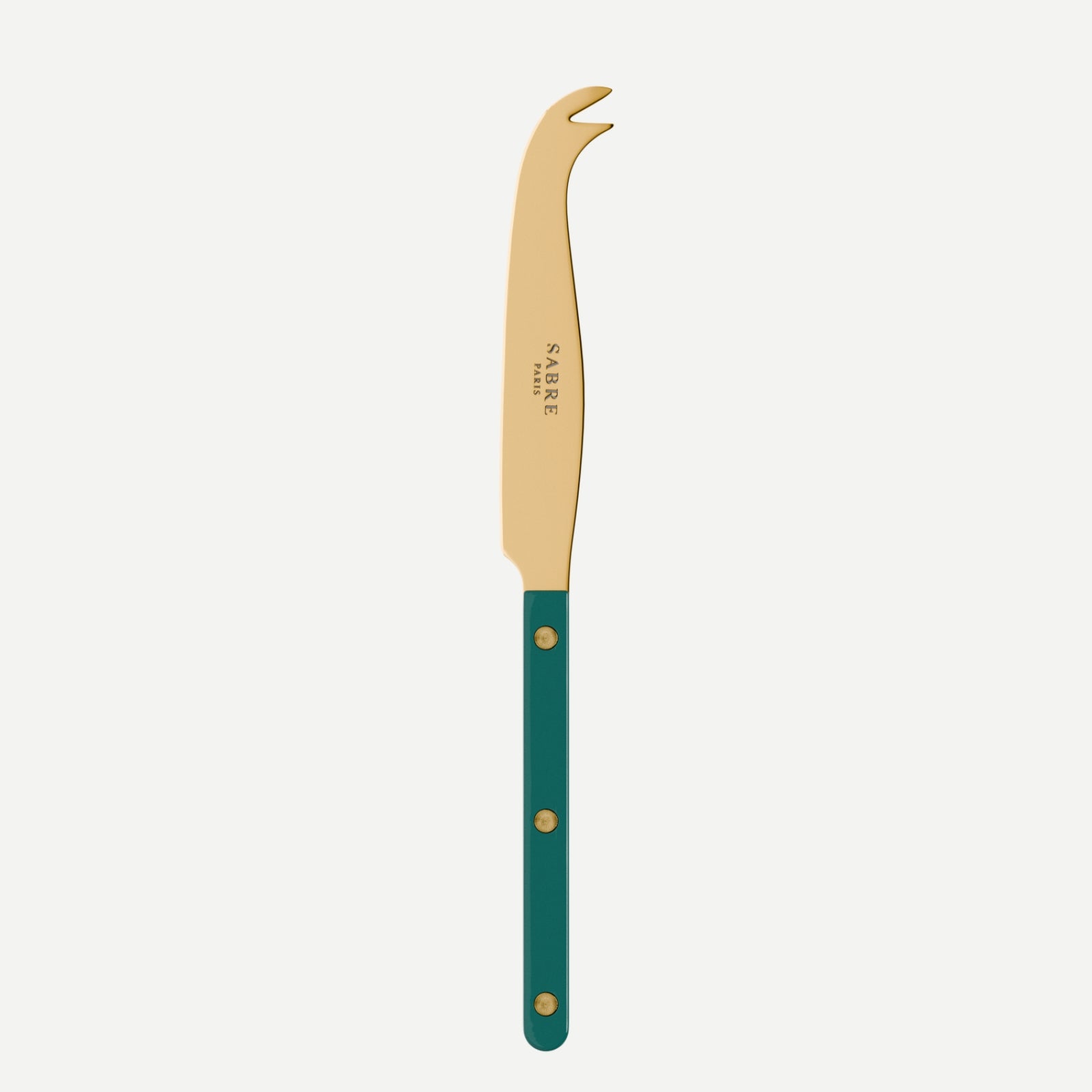 Bistrot Gold Solid, Aquamarine - Cheese knife large