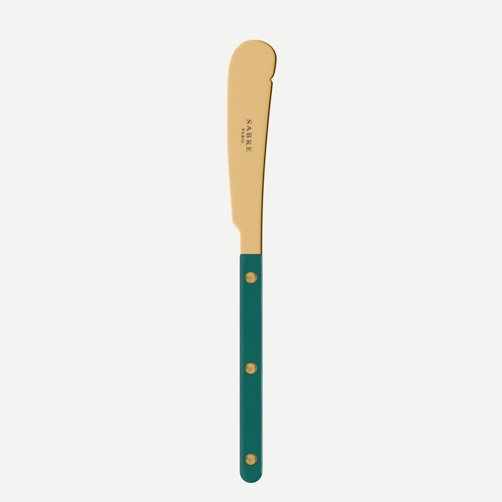 Bistrot Gold Solid, Aquamarine - Butter knife