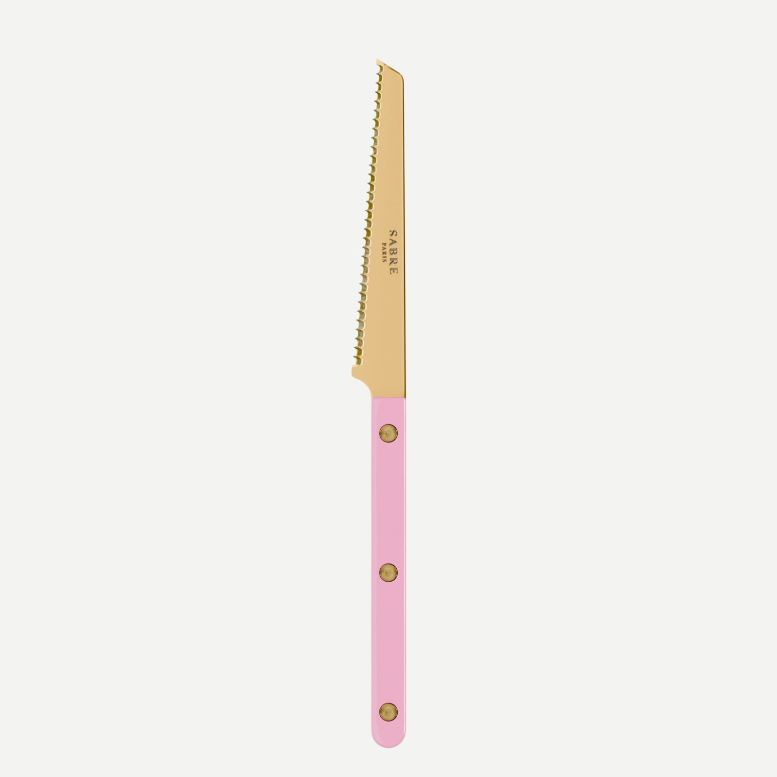 Bistrot Gold Solid, Pink - Tomato knife