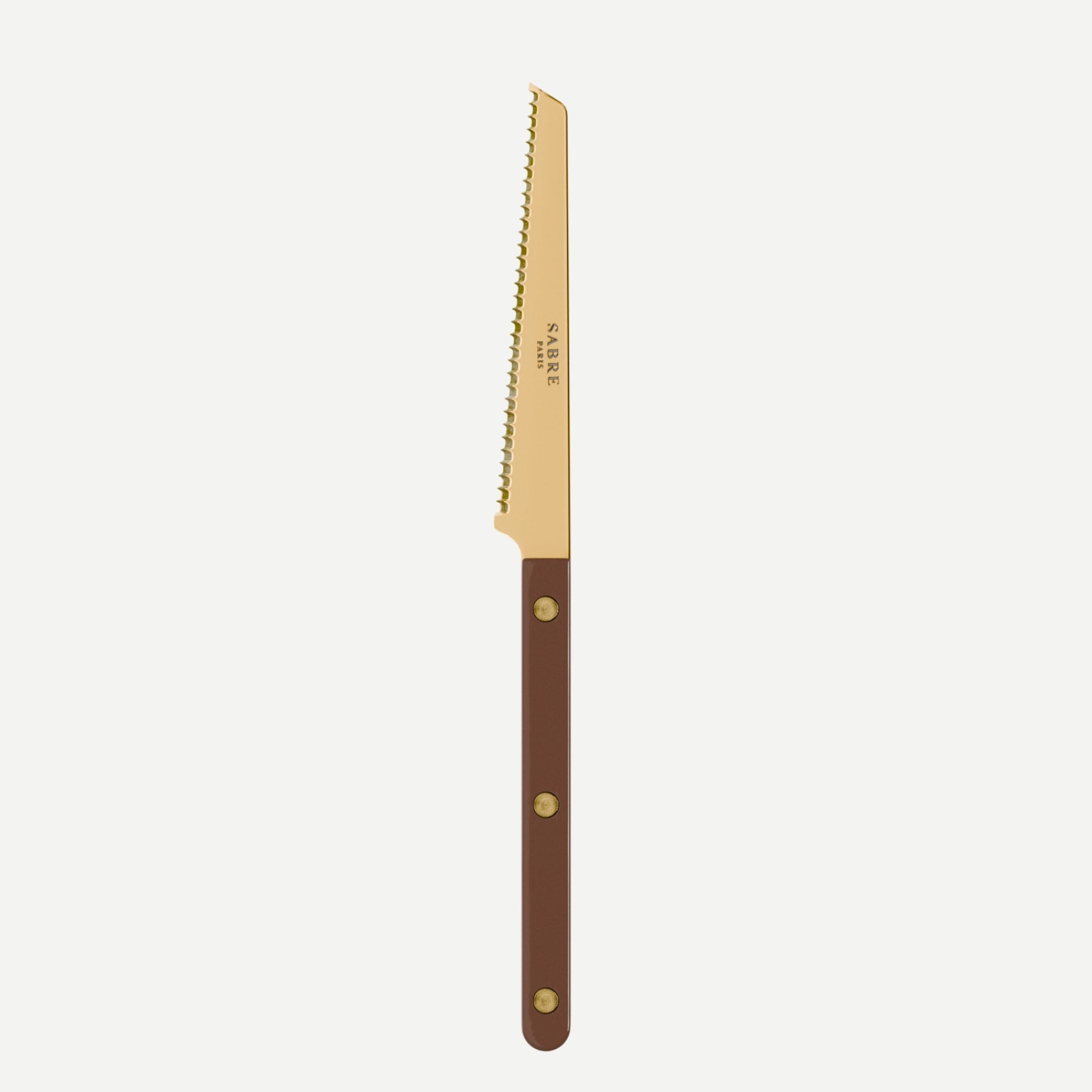 Bistrot Gold Solid, Chocolate - Tomato knife