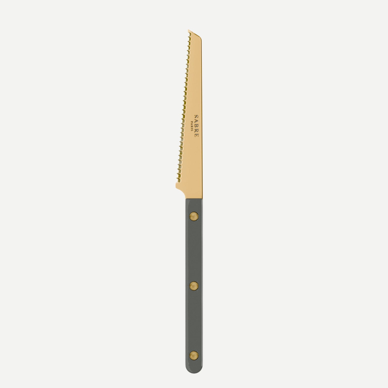Bistrot Gold Solid, Dark grey - Tomato knife