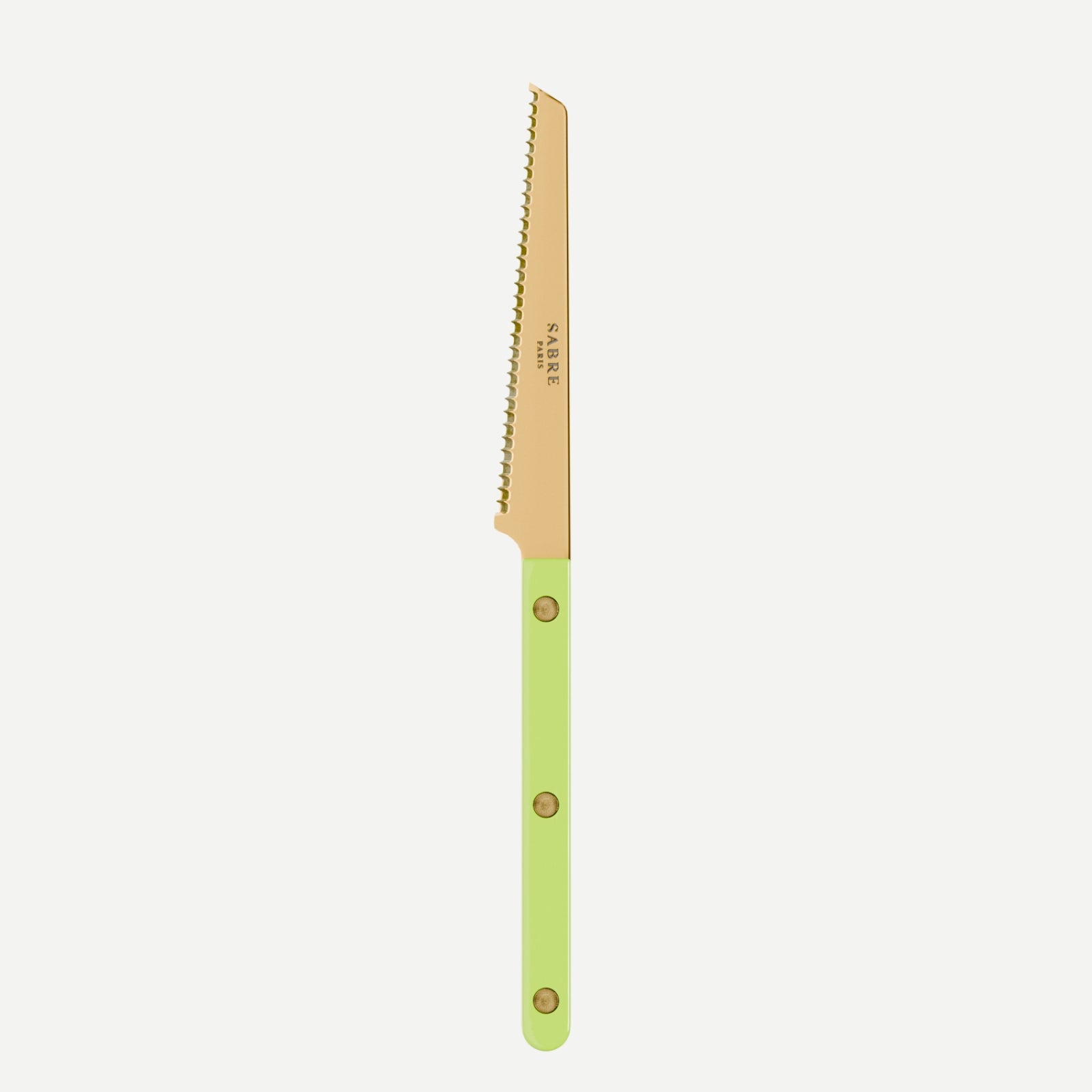 Bistrot Gold Solid, Lime - Tomato knife
